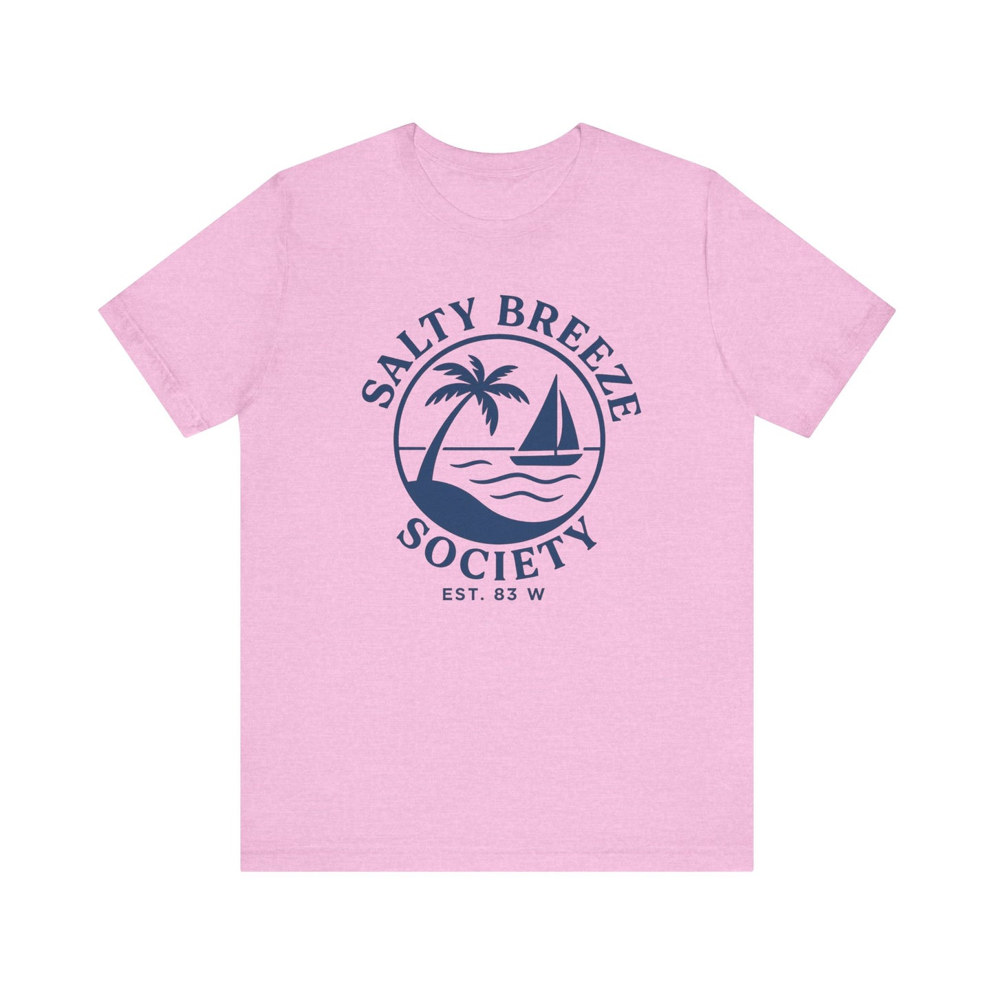 Salty Breeze Society Unisex Tee - Relaxed Coastal Vibe T-Shirt for Beach Lovers