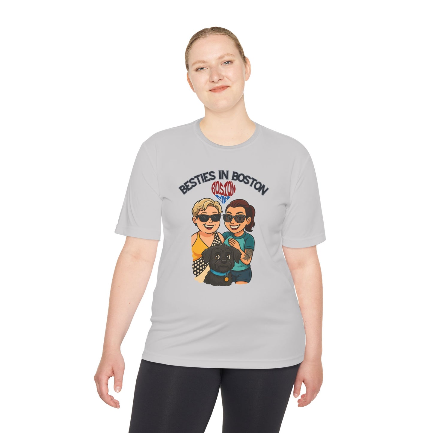 Besties in Boston Unisex Moisture Wicking Tee