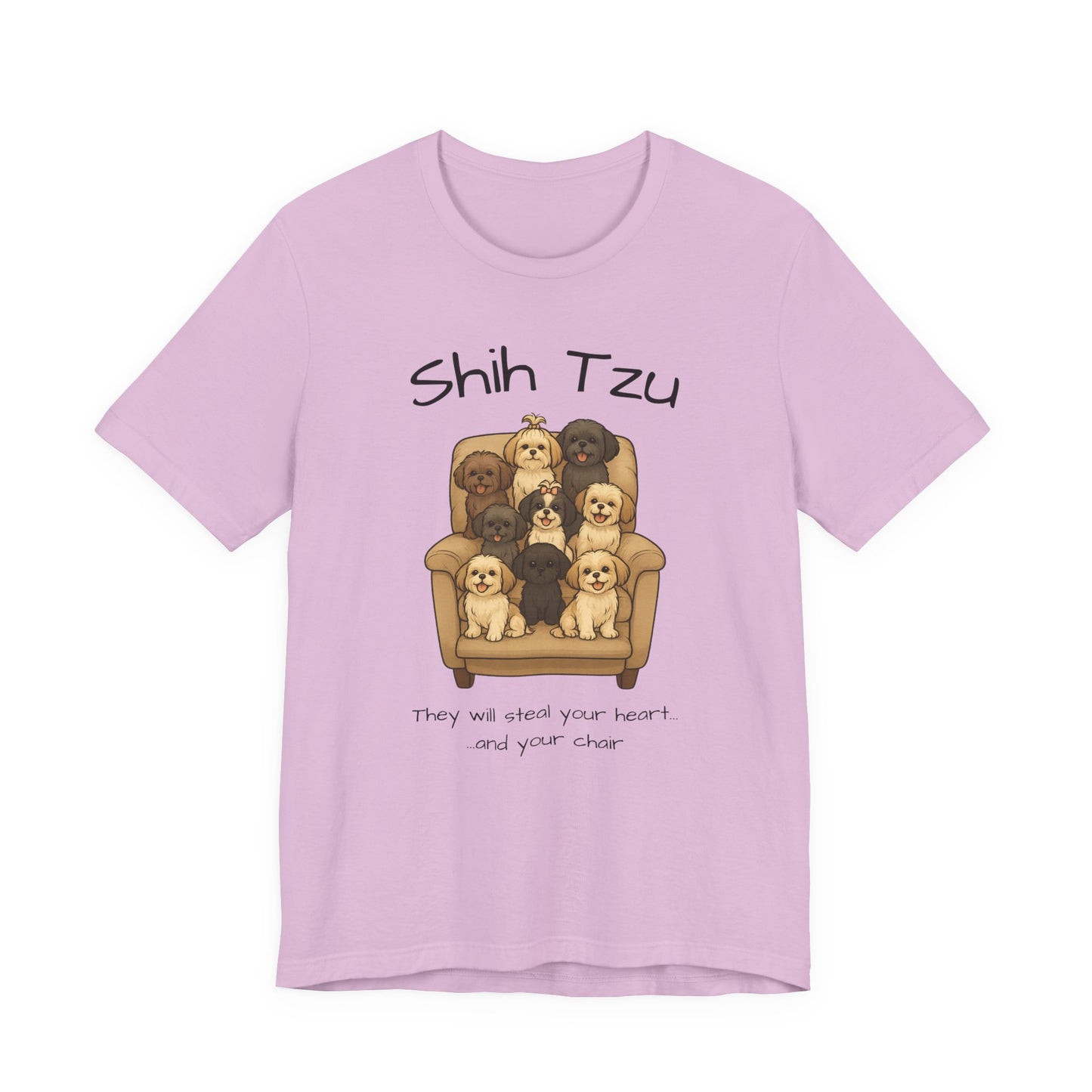 Cute Shih Tzu Dog Tee, Pet Lover Shirt, Dog Mom Gift, Animal Lover Tee