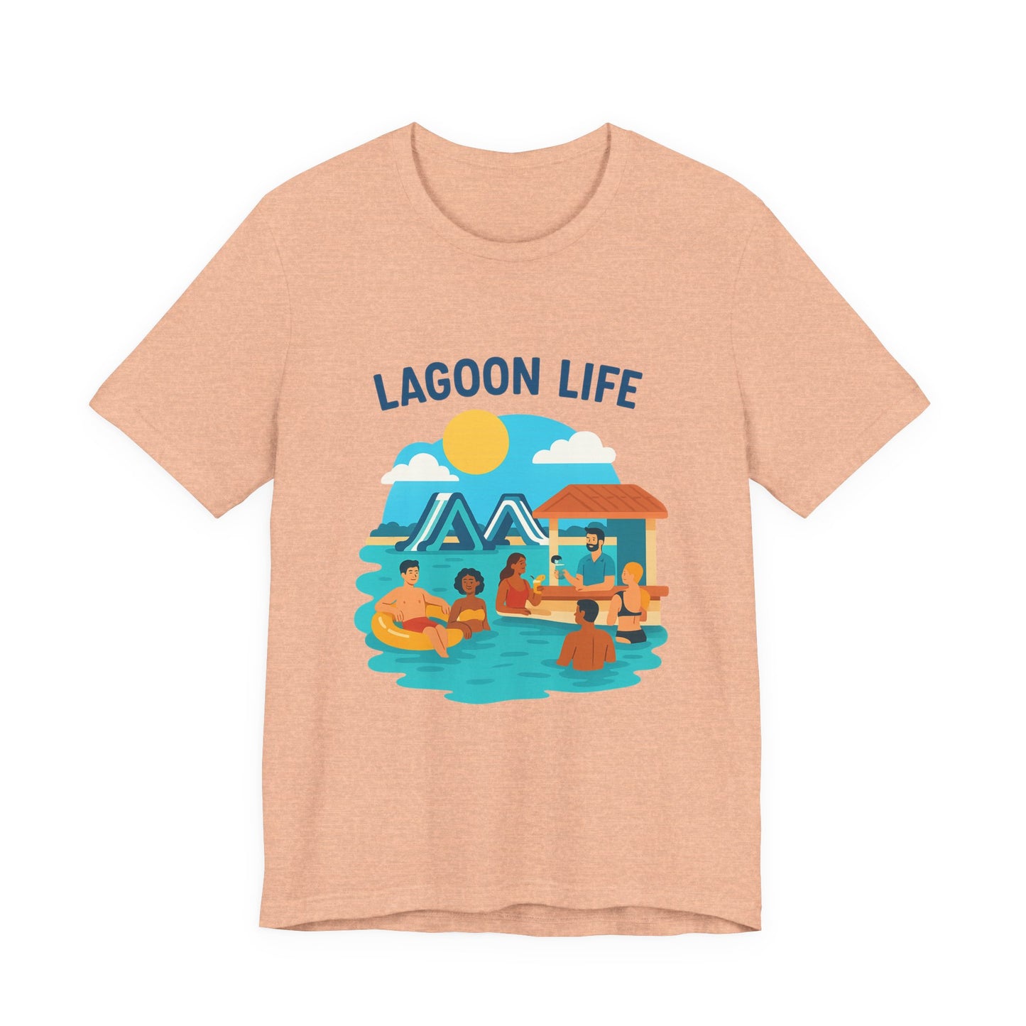 Lagoon Life Tee, Relaxed Vibe Shirt for Summer, Vacation Wardrobe Essential