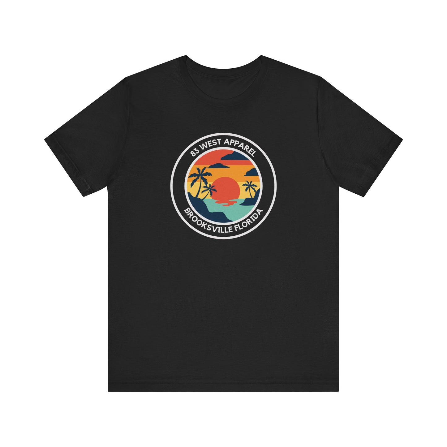 83 West Sunset Palm Tree Tee - Unisex Jersey Short Sleeve Shirt
