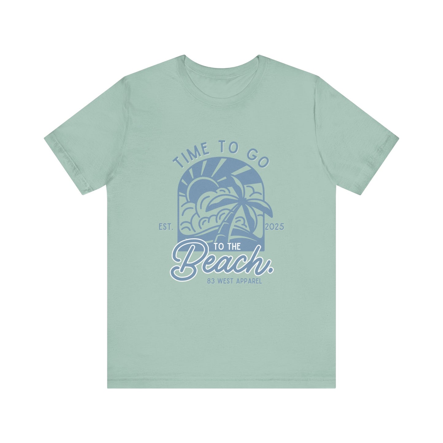 83 West Beach Vibes Unisex Jersey Tee - "Time to Go to the Beach"