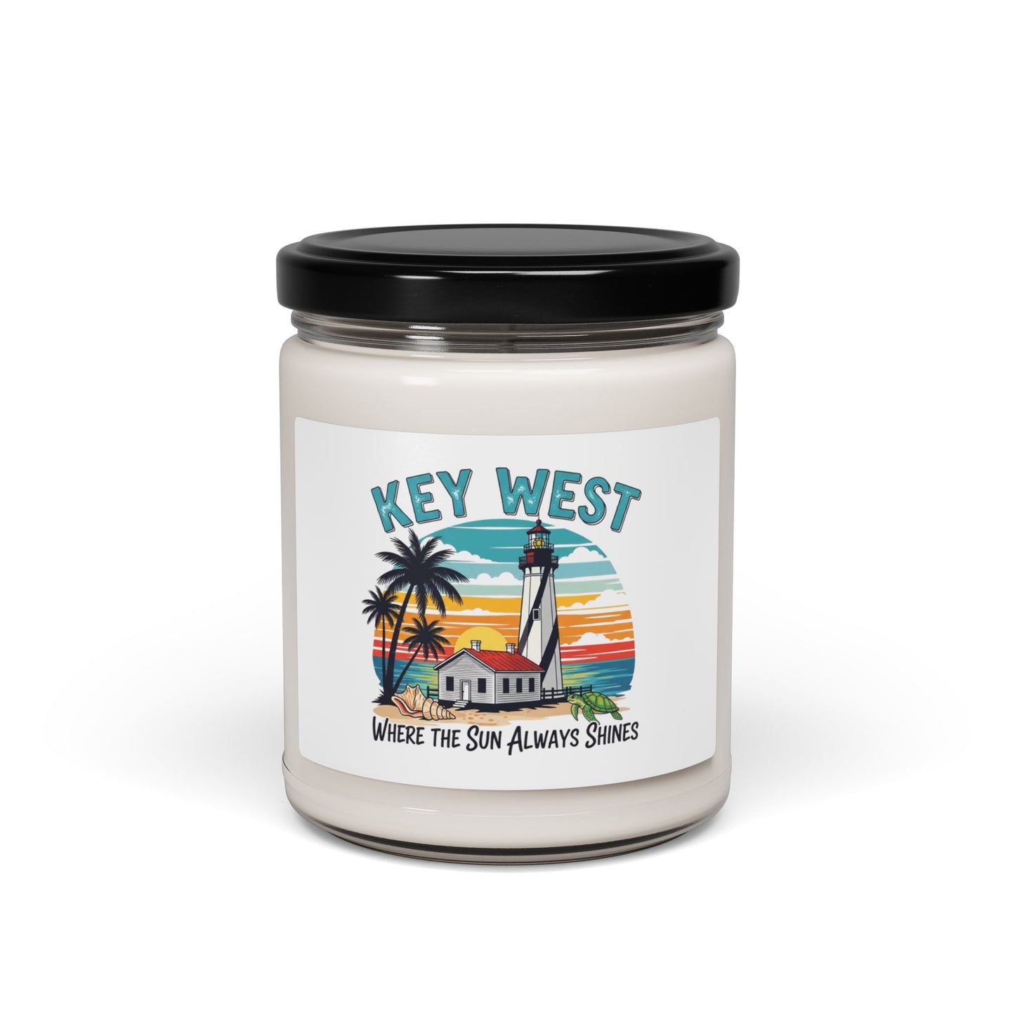 Key West Scented Soy Candle - Relaxing Home Decor, Beach Themed Gift, Aromatherapy Candle, Perfect for Parties