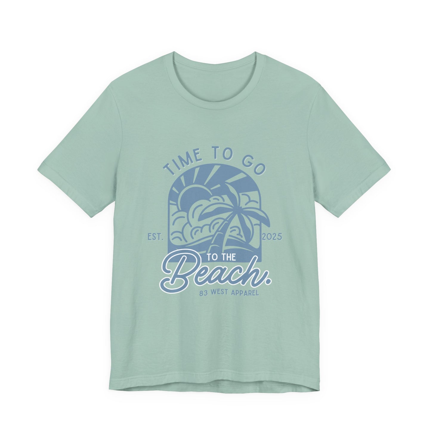 83 West Beach Vibes Unisex Jersey Tee - "Time to Go to the Beach"