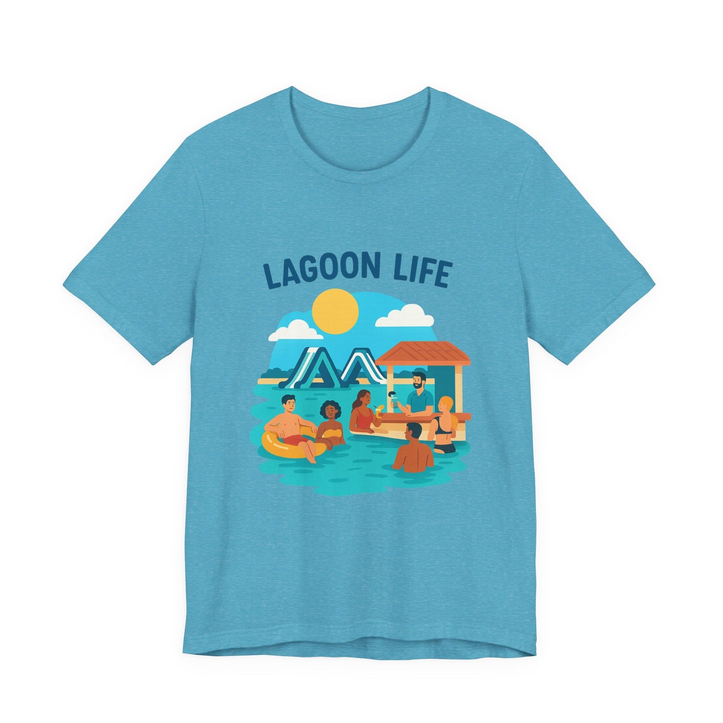 Lagoon Life Tee, Relaxed Vibe Shirt for Summer, Vacation Wardrobe Essential