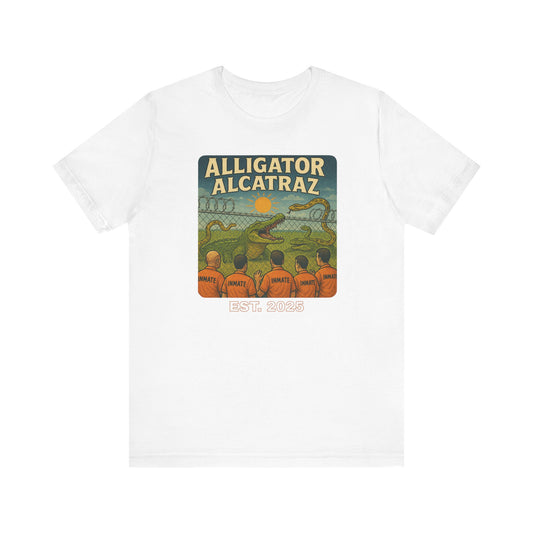 Vintage Alligator Alcatraz Tee: Fun Graphic Tee