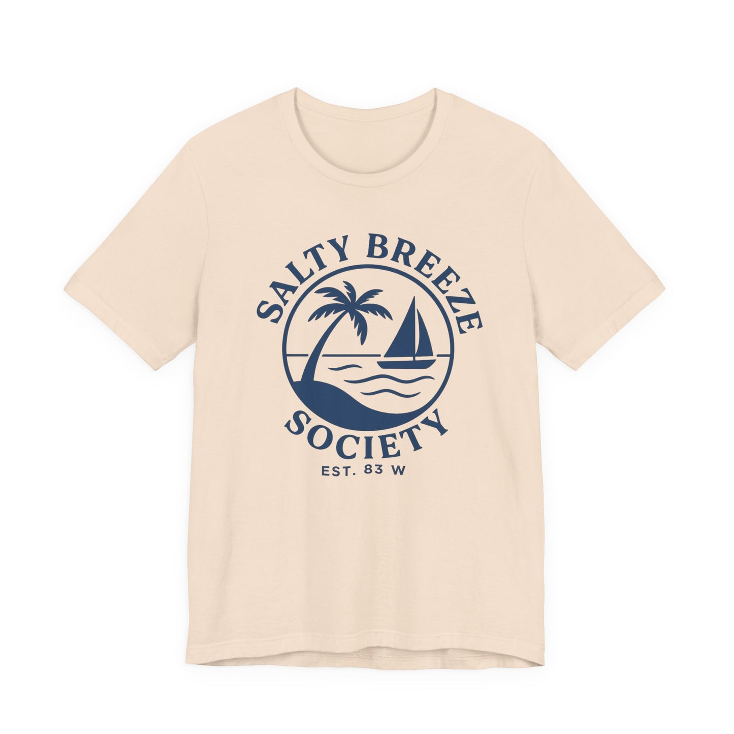 Salty Breeze Society Unisex Tee - Relaxed Coastal Vibe T-Shirt for Beach Lovers
