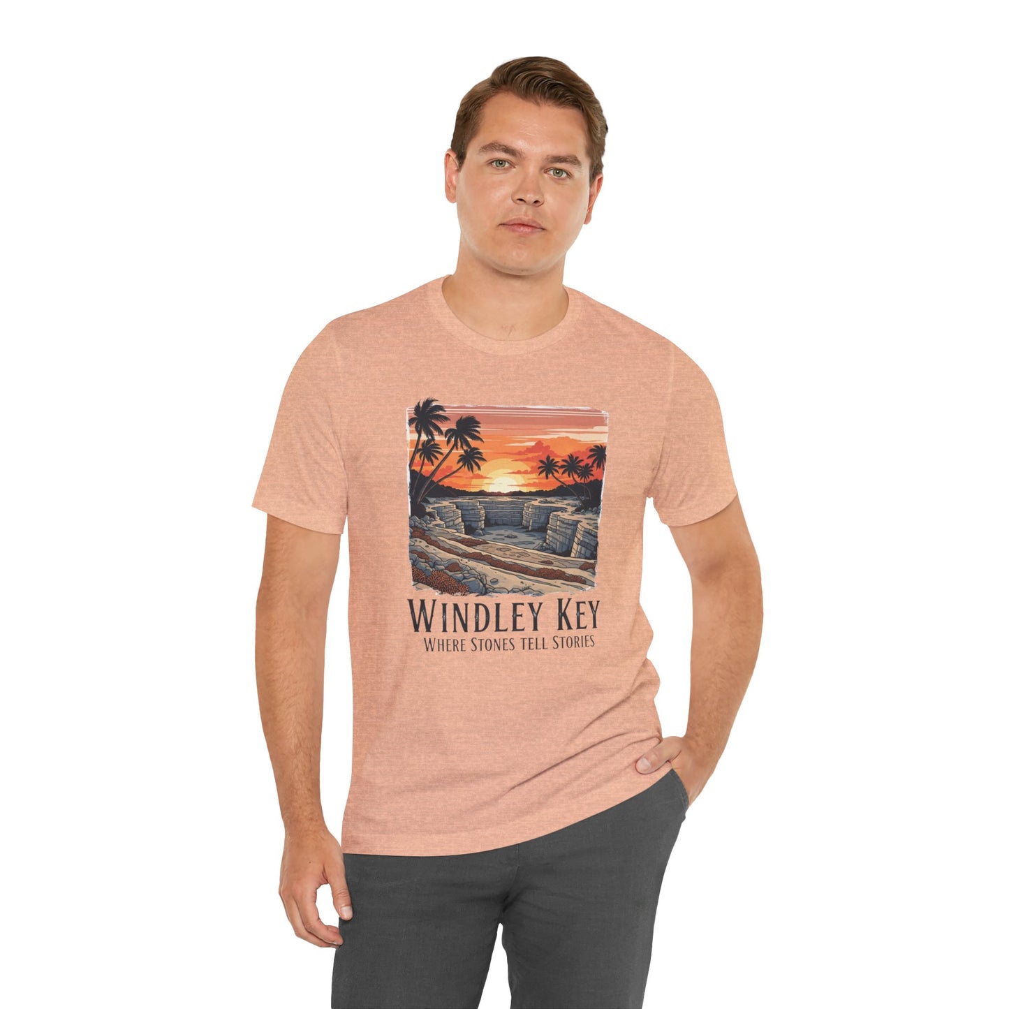 FLORIDA KEYS COLLECTION Windley Key Sunset Tee, Soft Cotton T-Shirt, Beach Vibes Shirt