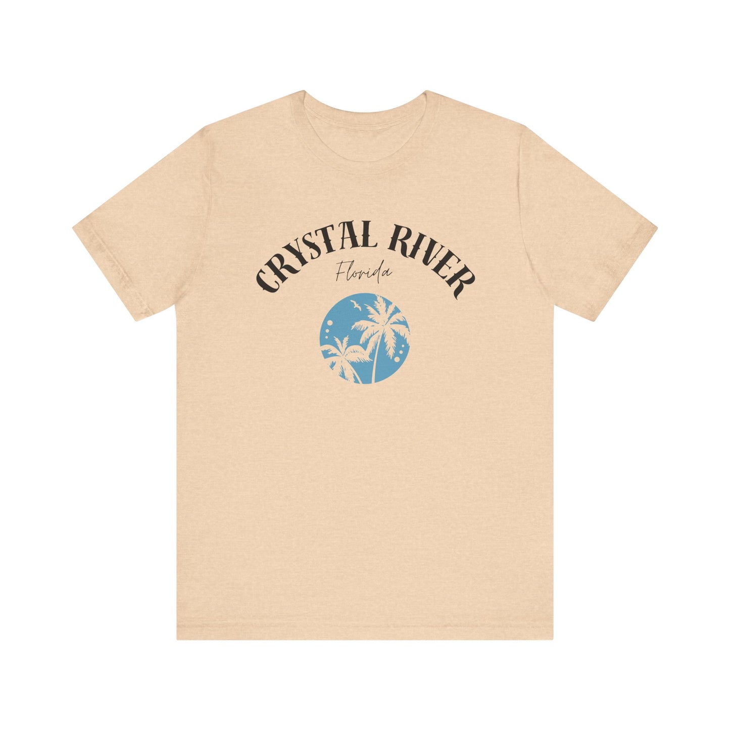 Crystal River Florida Tropical Tee - Unisex Jersey Short Sleeve Shirt