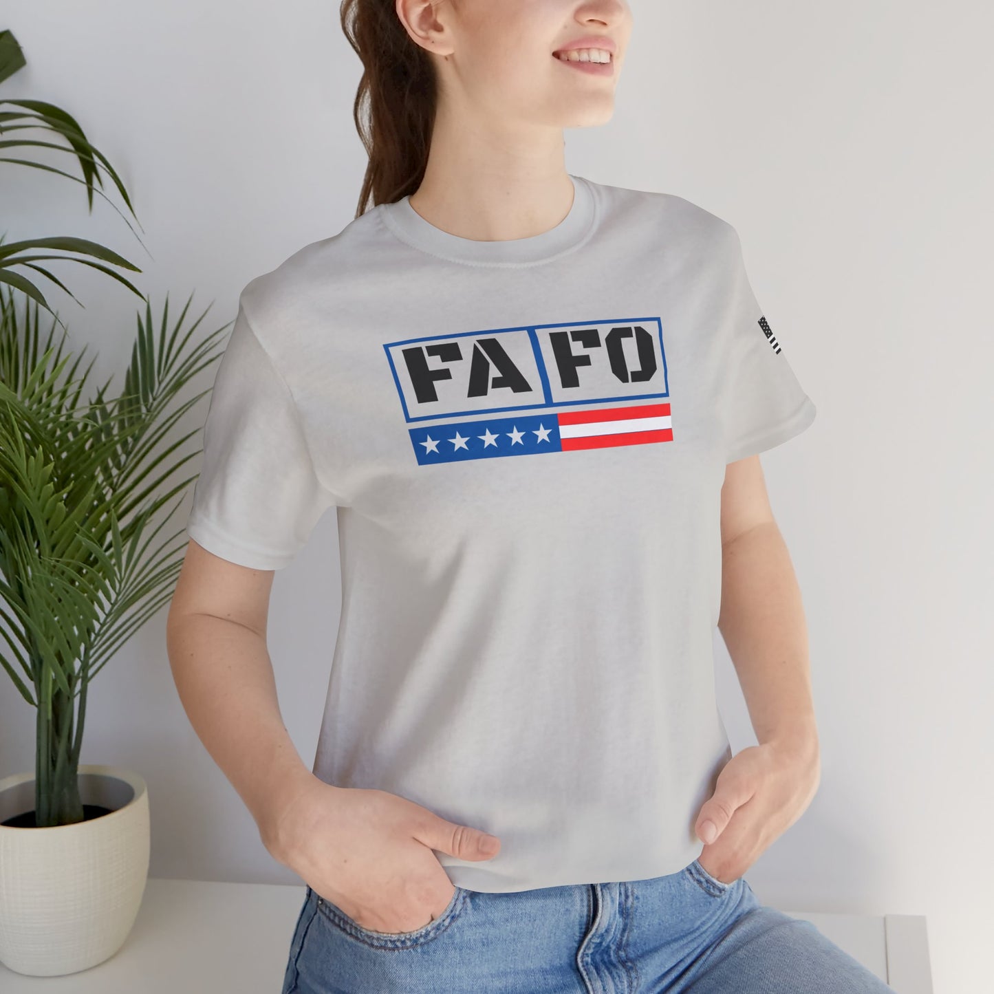 FAFO Patriotic Statement Tee - Unisex Jersey Short Sleeve Shirt