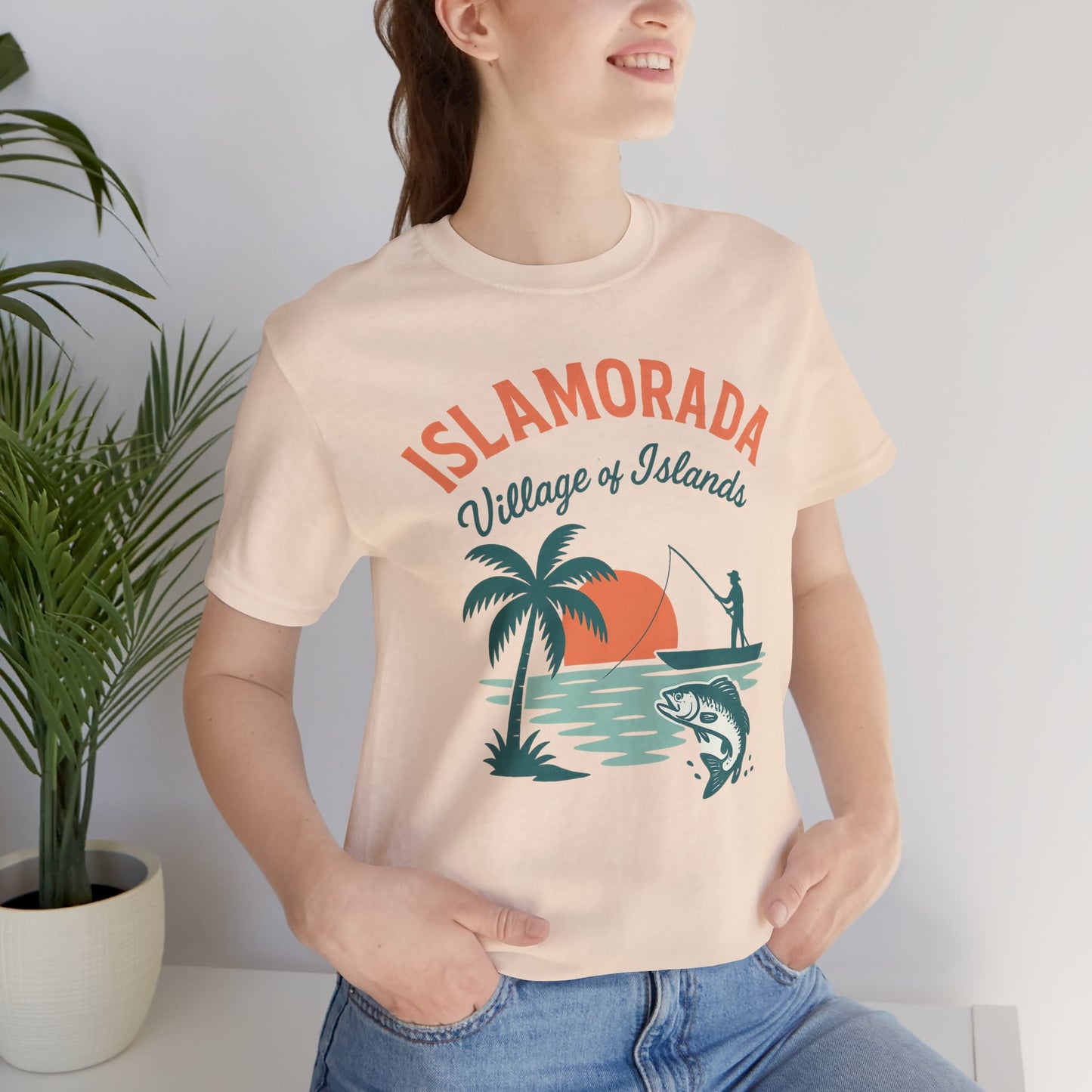 FLORIDA KEYS COLLECTION Islamorada Sunset Fishing Tee, Relaxed Beachwear, Gift for Fishermen, Casual Summer Shirt