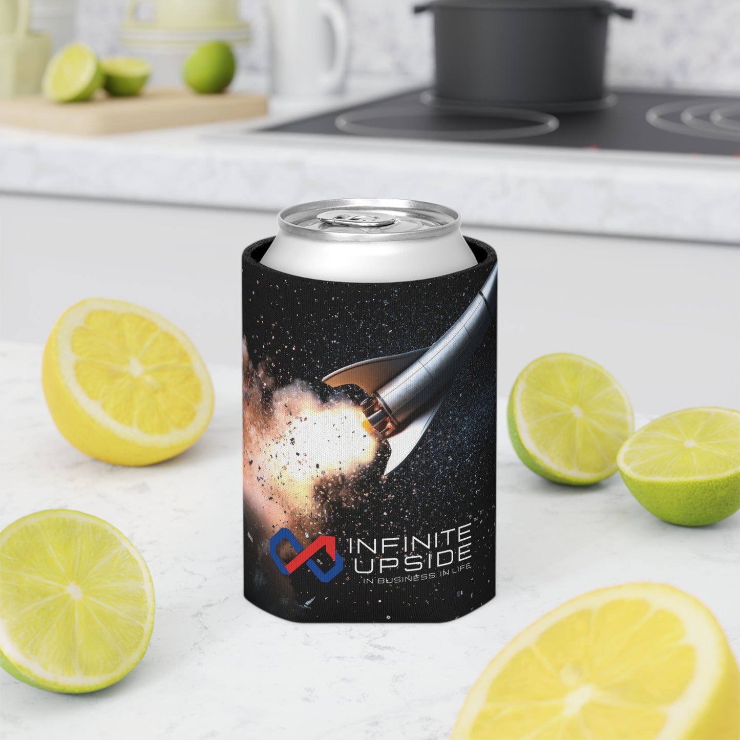 INFINITE UPSIDE™ Rocket Launch Can Cooler – Insulated Beverage Koozie