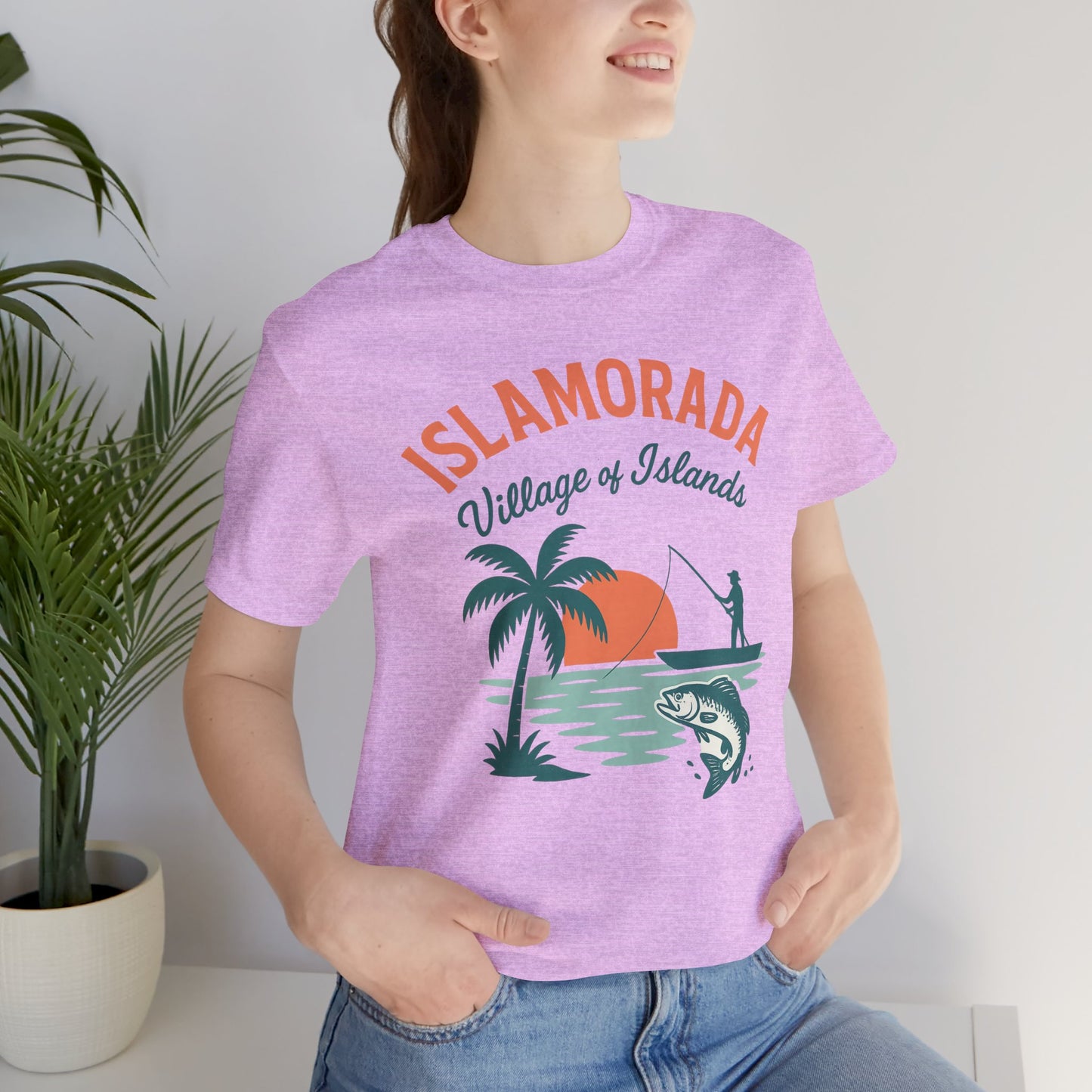 FLORIDA KEYS COLLECTION Islamorada Sunset Fishing Tee, Relaxed Beachwear, Gift for Fishermen, Casual Summer Shirt
