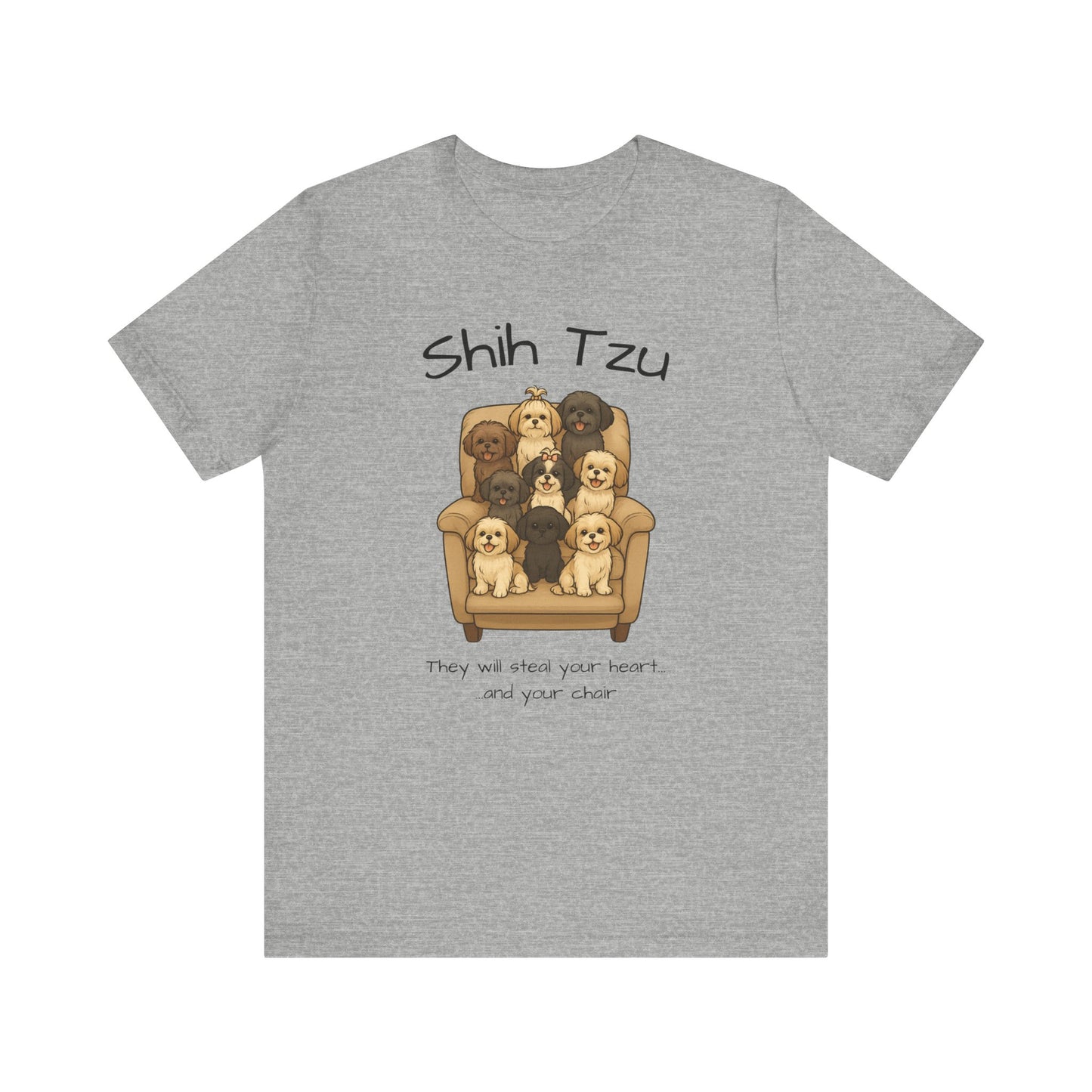 Cute Shih Tzu Dog Tee, Pet Lover Shirt, Dog Mom Gift, Animal Lover Tee