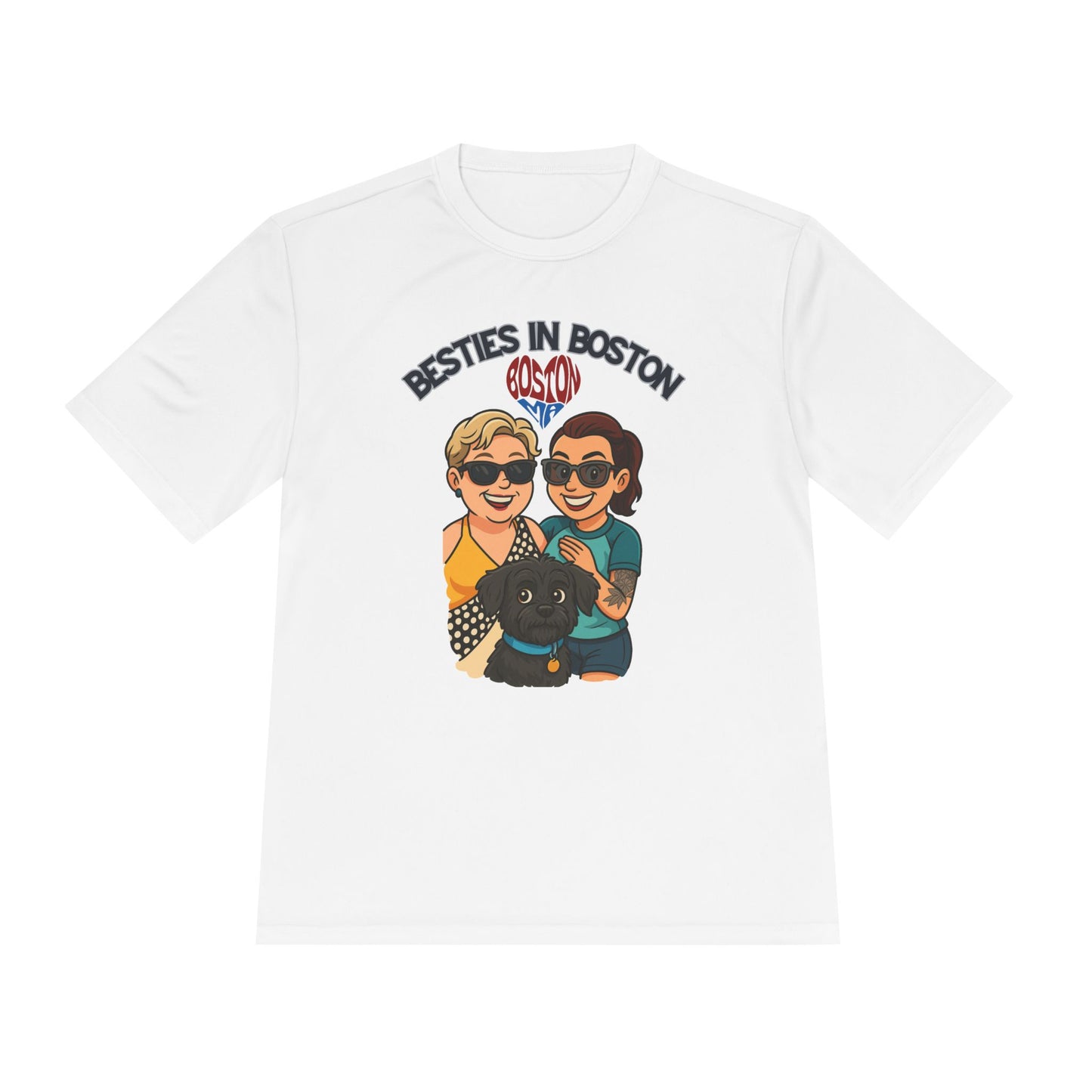 Besties in Boston Unisex Moisture Wicking Tee