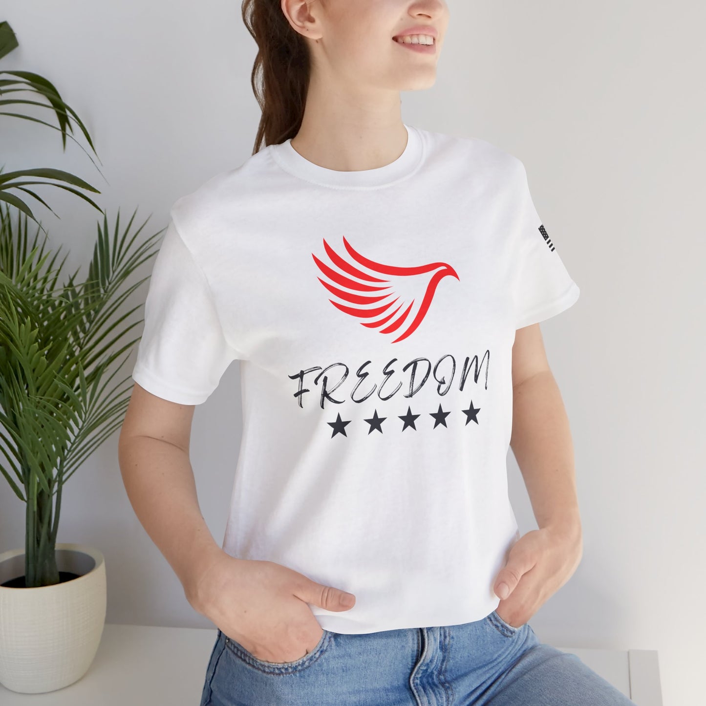 Freedom Wings Unisex Tee - Inspirational Graphic Shirt, Casual Wear