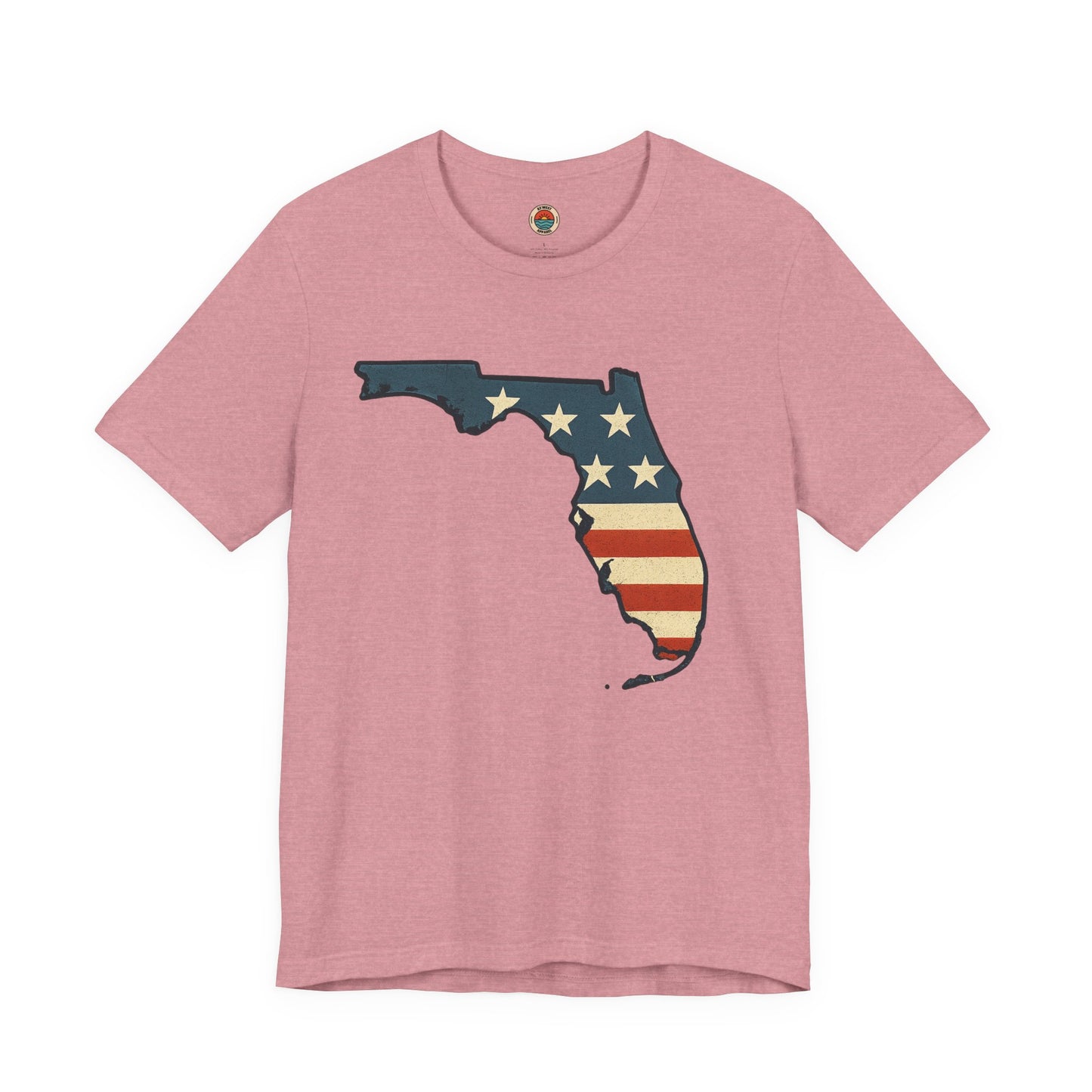 Florida Flag Graphic Tee | Unisex Jersey Short Sleeve Shirt | Patriotic Apparel