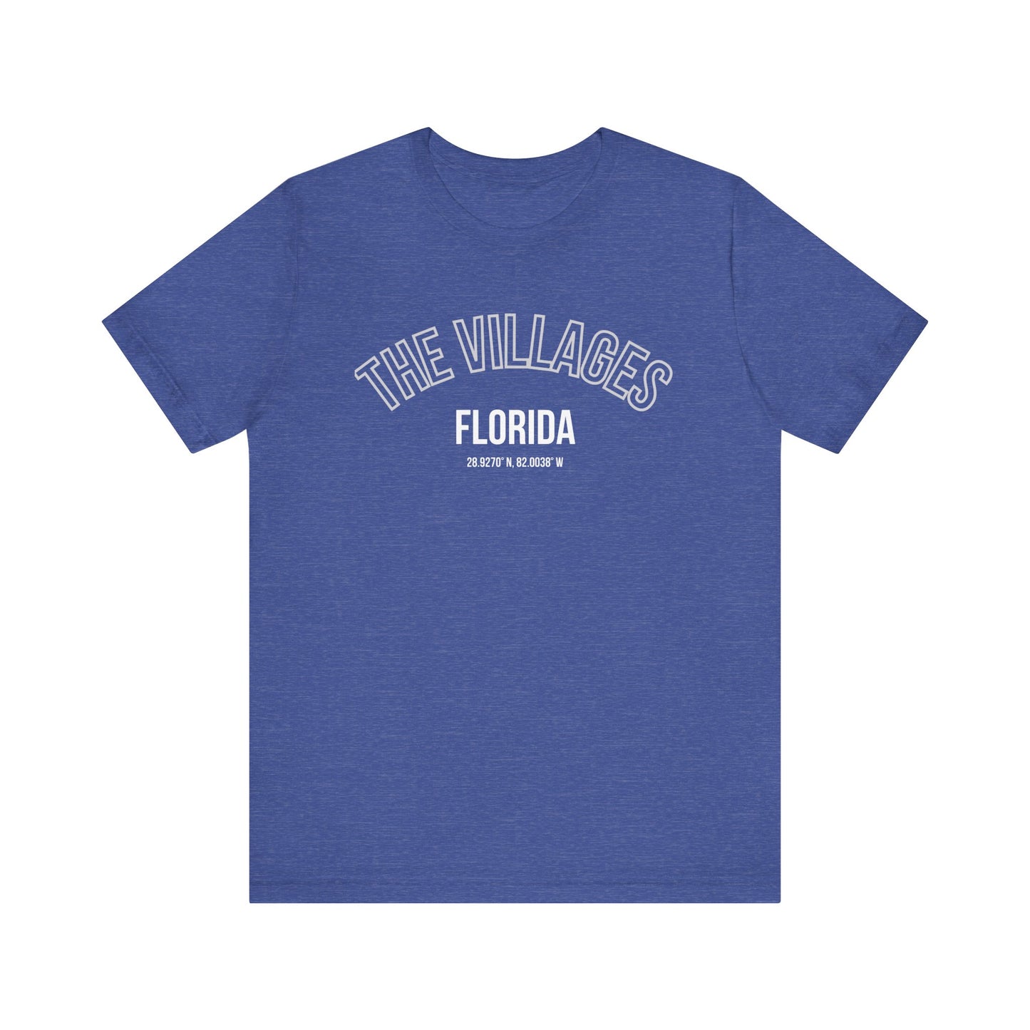 The Villages Florida Unisex Short Sleeve Tee - Trendy Orange T-Shirt