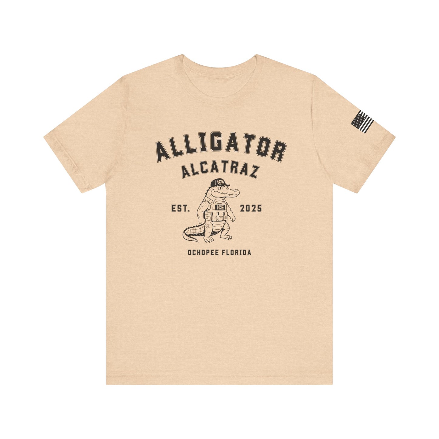 Alligator Alcatraz Tee, Funny Graphic T-Shirt, Florida Souvenir
