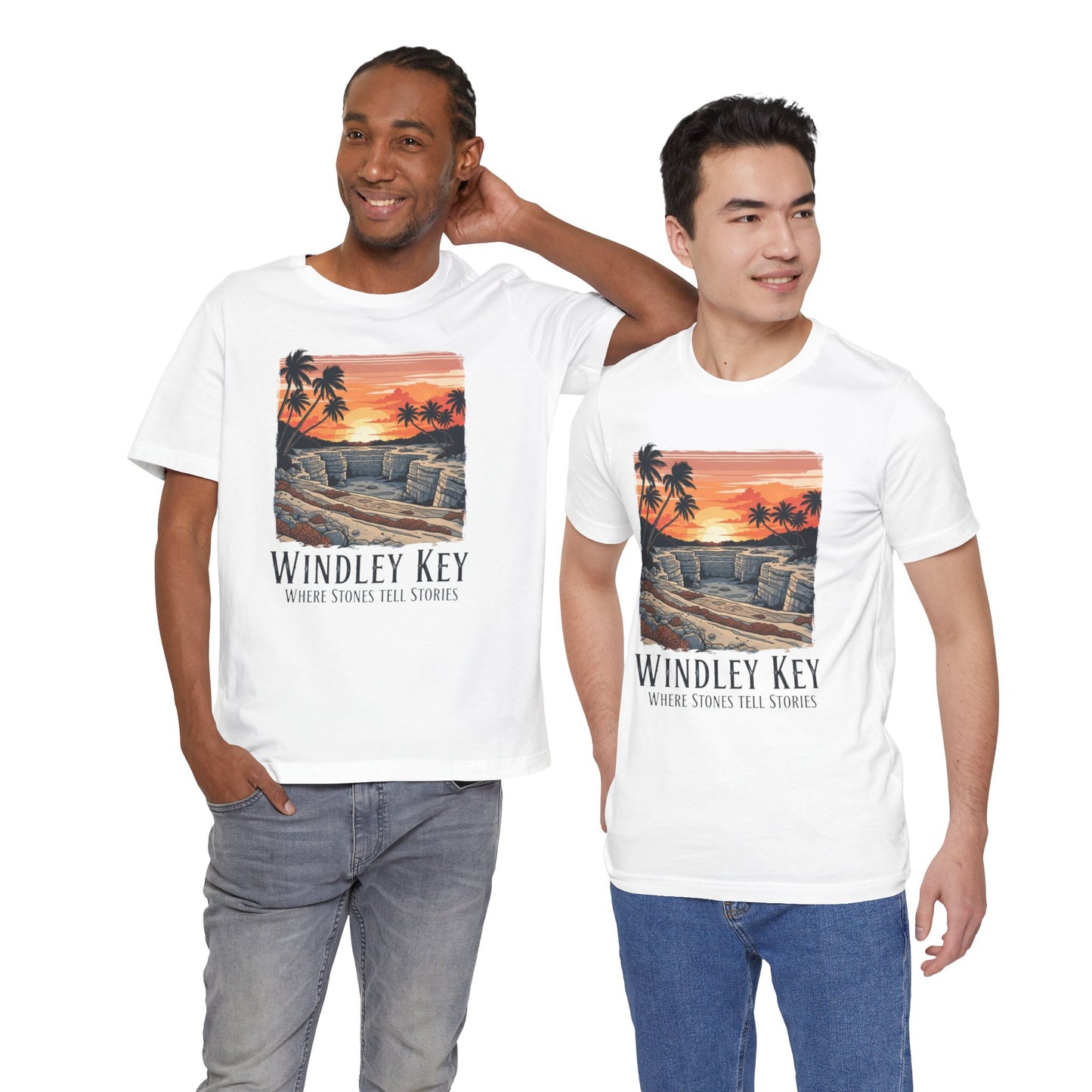 FLORIDA KEYS COLLECTION Windley Key Sunset Tee, Soft Cotton T-Shirt, Beach Vibes Shirt