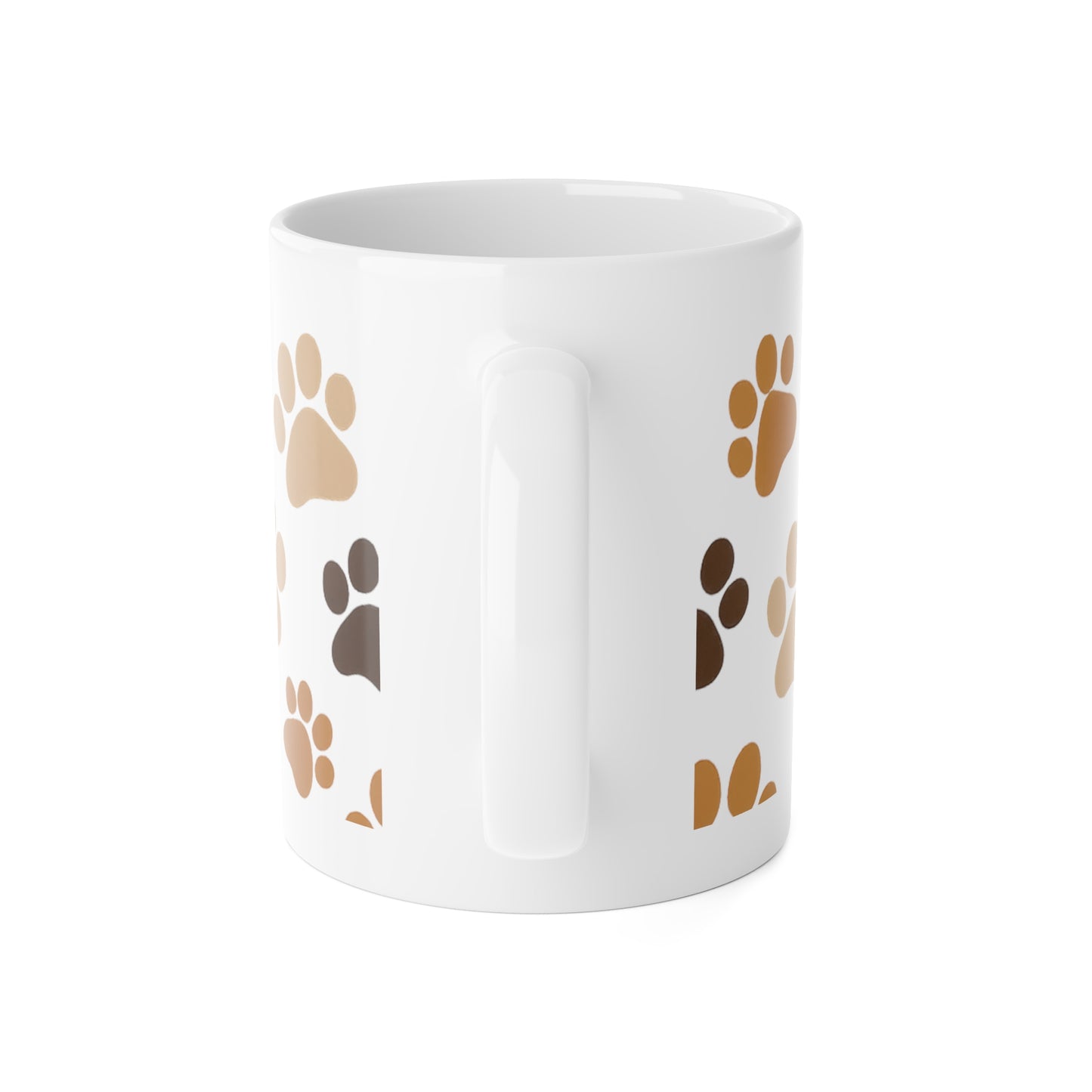 Paw Print Ceramic Mug - 11oz Cute Dog Lover Coffee Cup