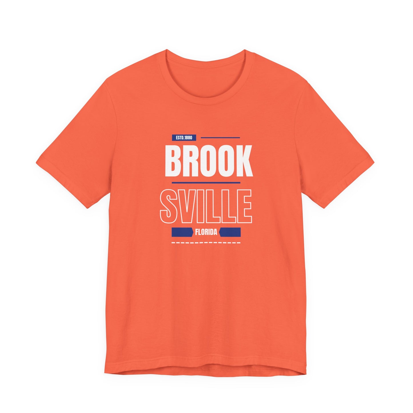 Brooksville Florida Unisex Jersey Tee - Retro Vibe T-Shirt for Casual Style