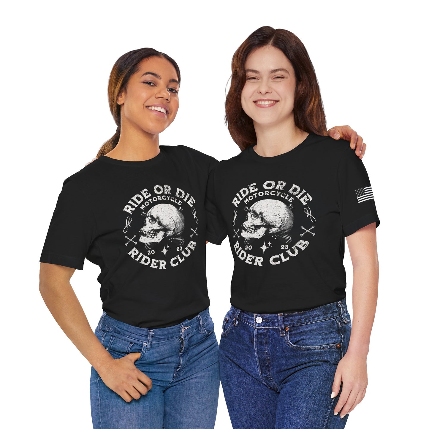 Ride or Die Motorcycle Club Tee, Unisex Graphic Shirt for Bikers, Casual Wear