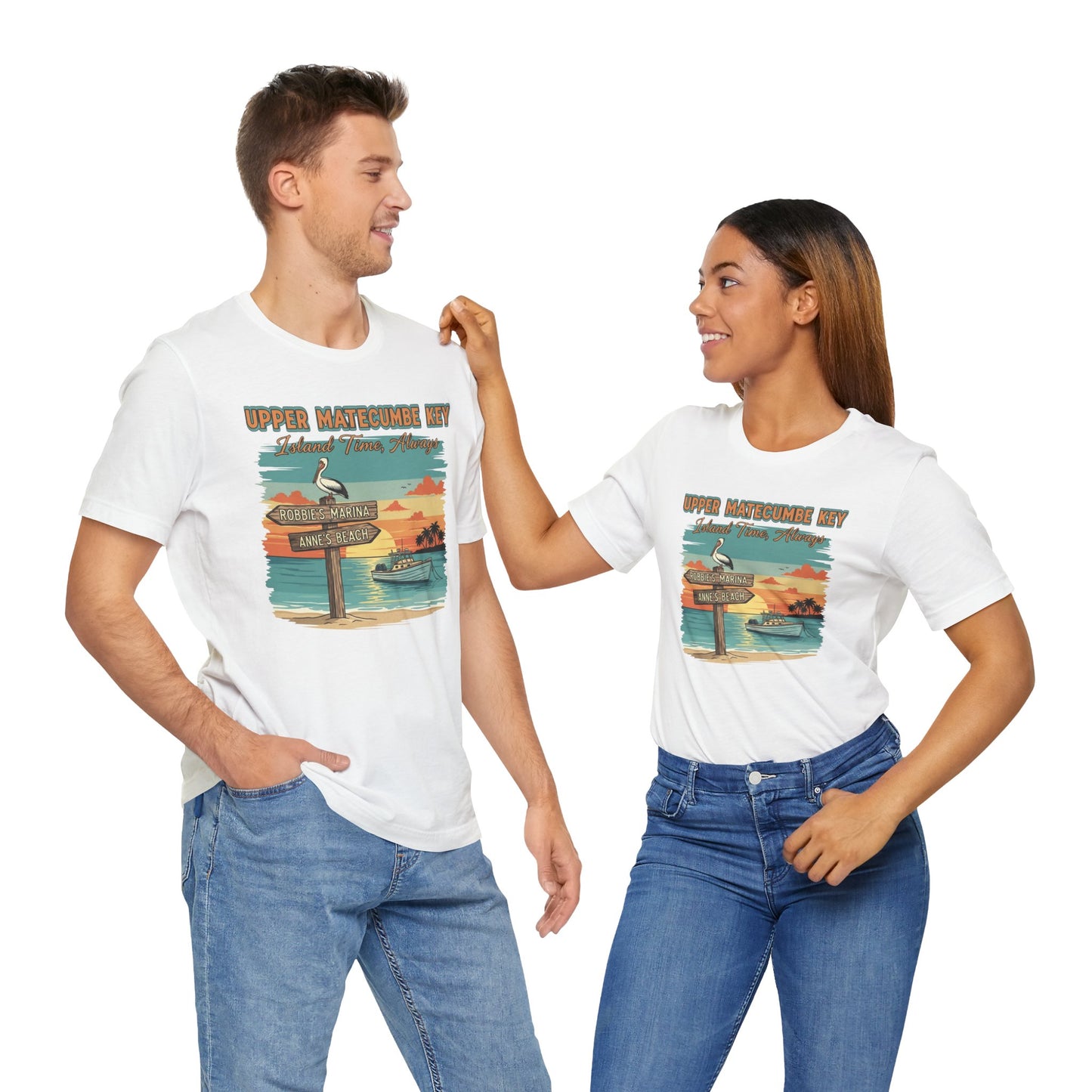 FLORIDA KEYS COLLECTION Upper Matecumbe Key Graphic Tee | Perfect for Summer Outings, Vacations