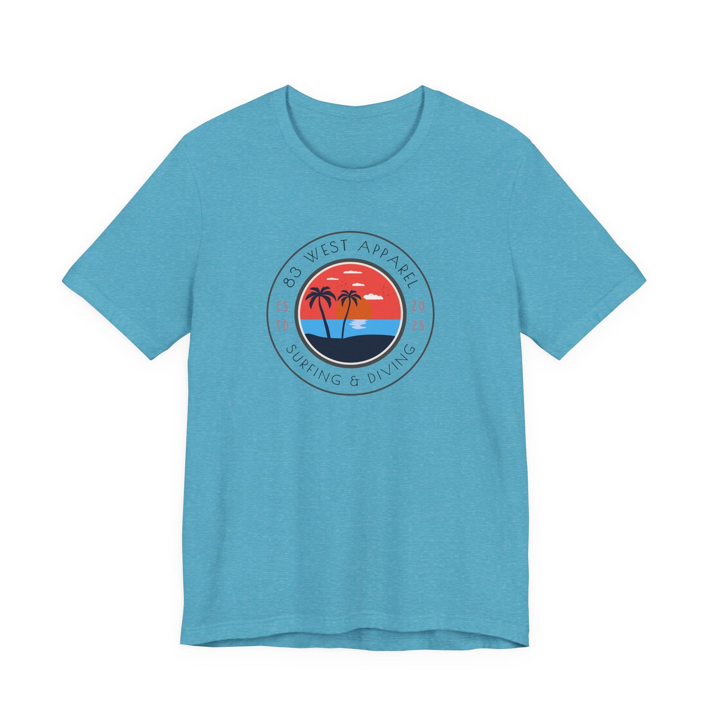 83 West Surf & Dive Unisex Tee - Perfect for Beach Lovers and Outdoor Adventures
