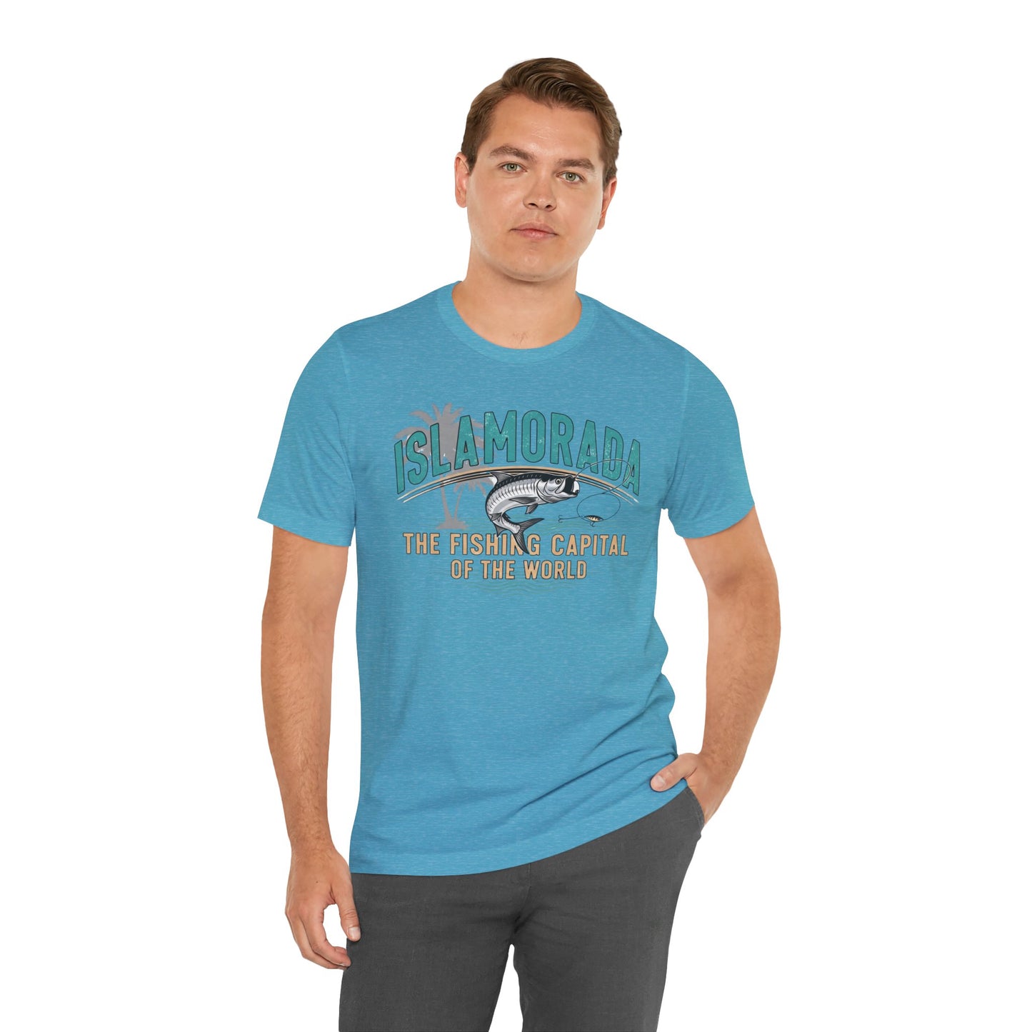 FLORIDA KEYS COLLECTION Islamorada Fishing Capital Tee, Unisex Fishing Shirt, Casual Beach Wear, Summer Vacation Top, Gift for Anglers
