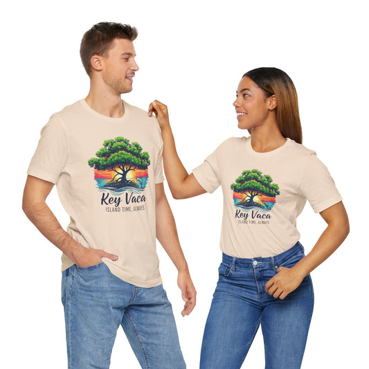FLORIDA KEYS COLLECTION Key Vaca Sunset Design, Casual Summer Apparel, Unisex Graphic T-Shirt, Beachwear