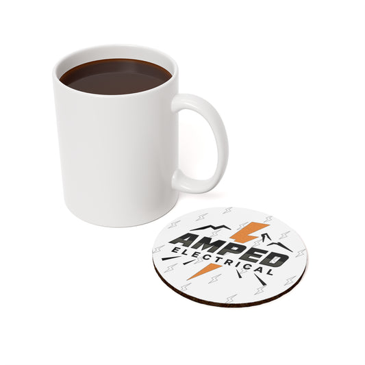 AMPLED ELECTRICAL Cork Back Coaster, Amped Coaster, Home Bar Decor