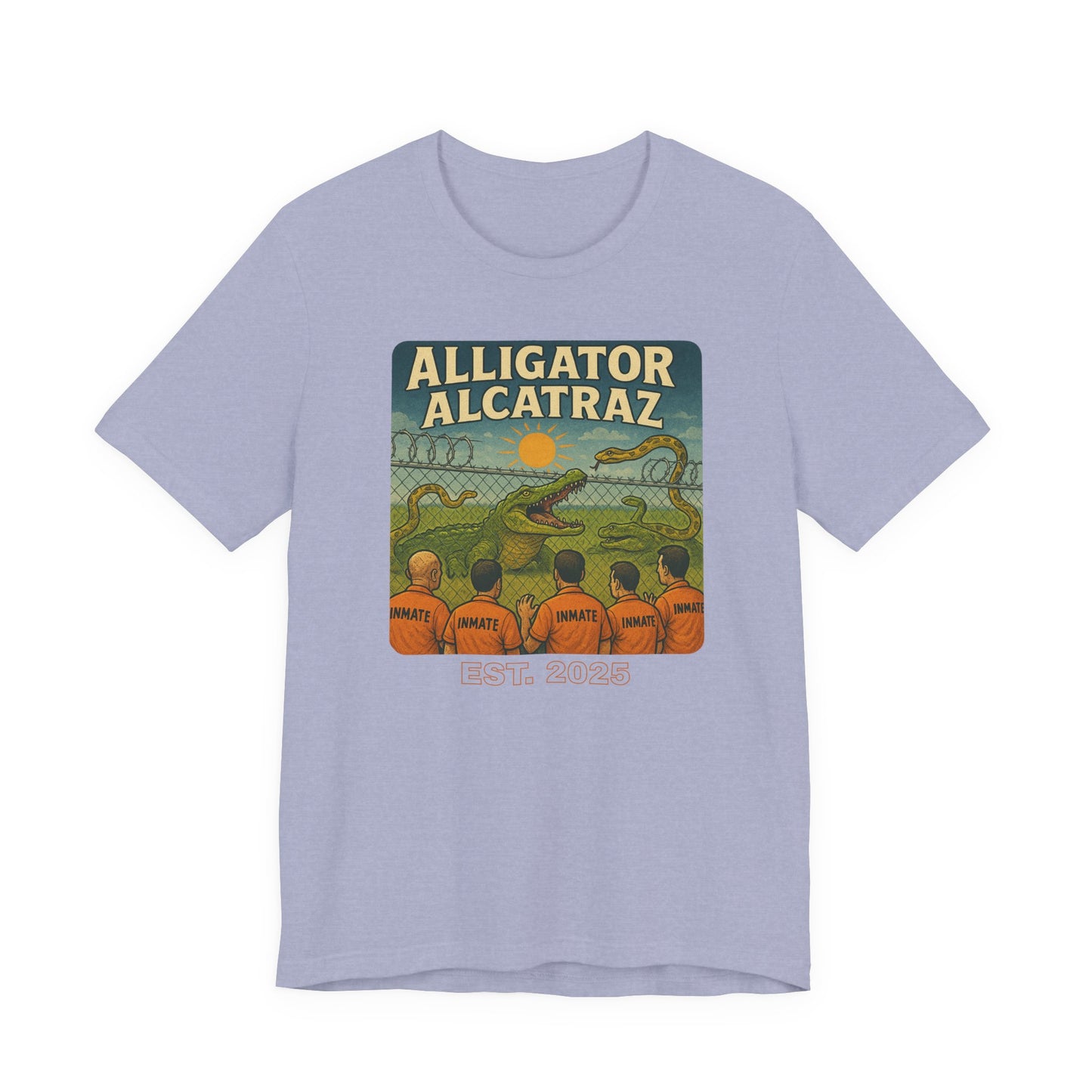 Vintage Alligator Alcatraz Tee: Fun Graphic Tee