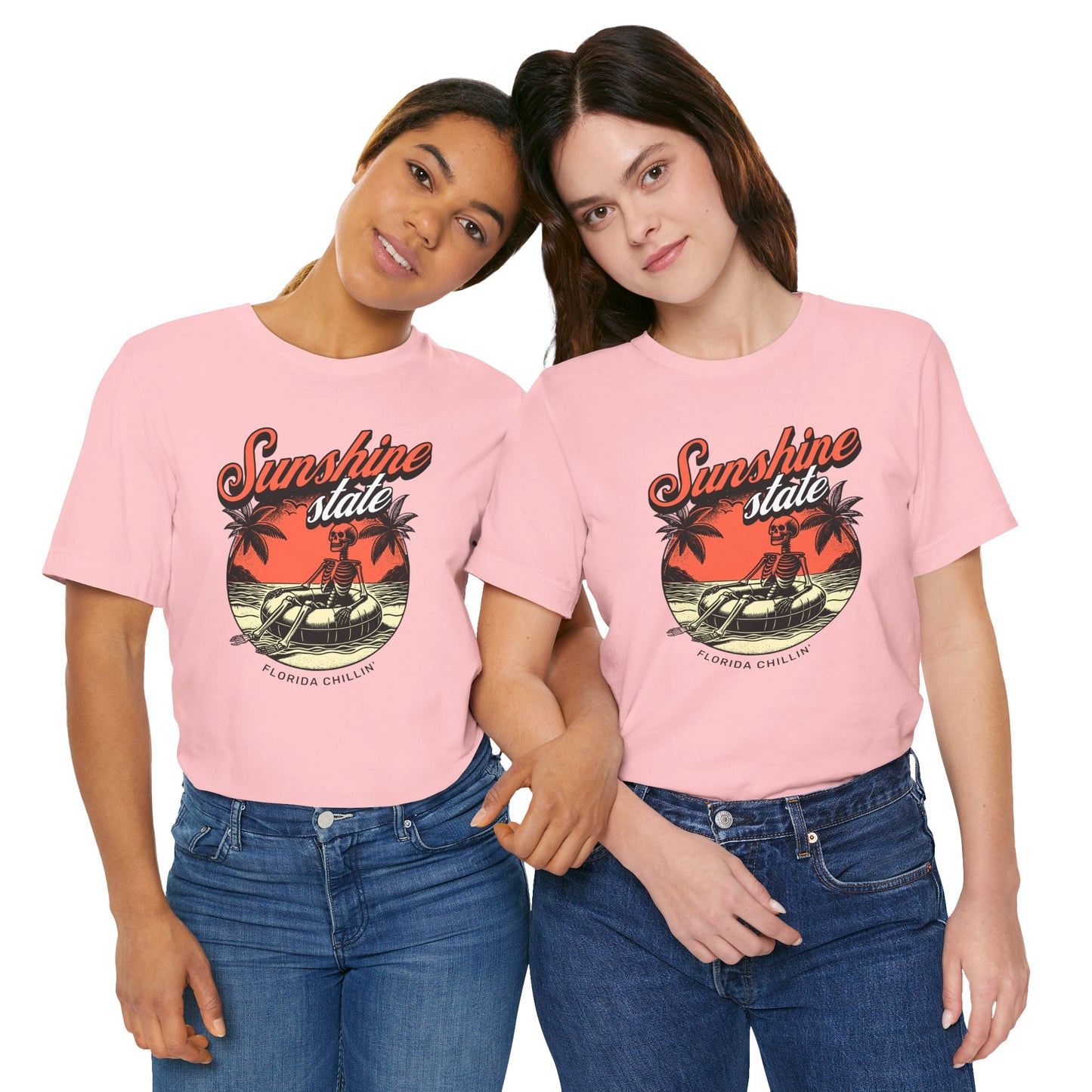 Sunshine State Tee, Florida Chillin' Vintage Shirt, Summer Casual Wear, Beach Vacation Top, Unisex Graphic T-Shirt