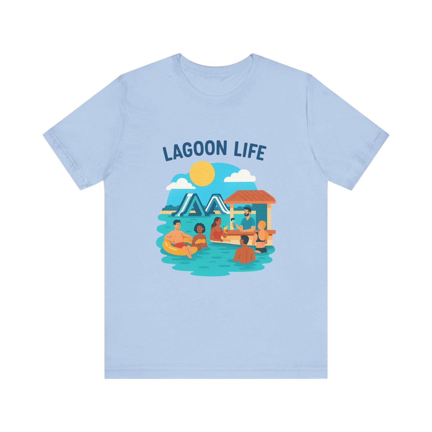 Lagoon Life Tee, Relaxed Vibe Shirt for Summer, Vacation Wardrobe Essential