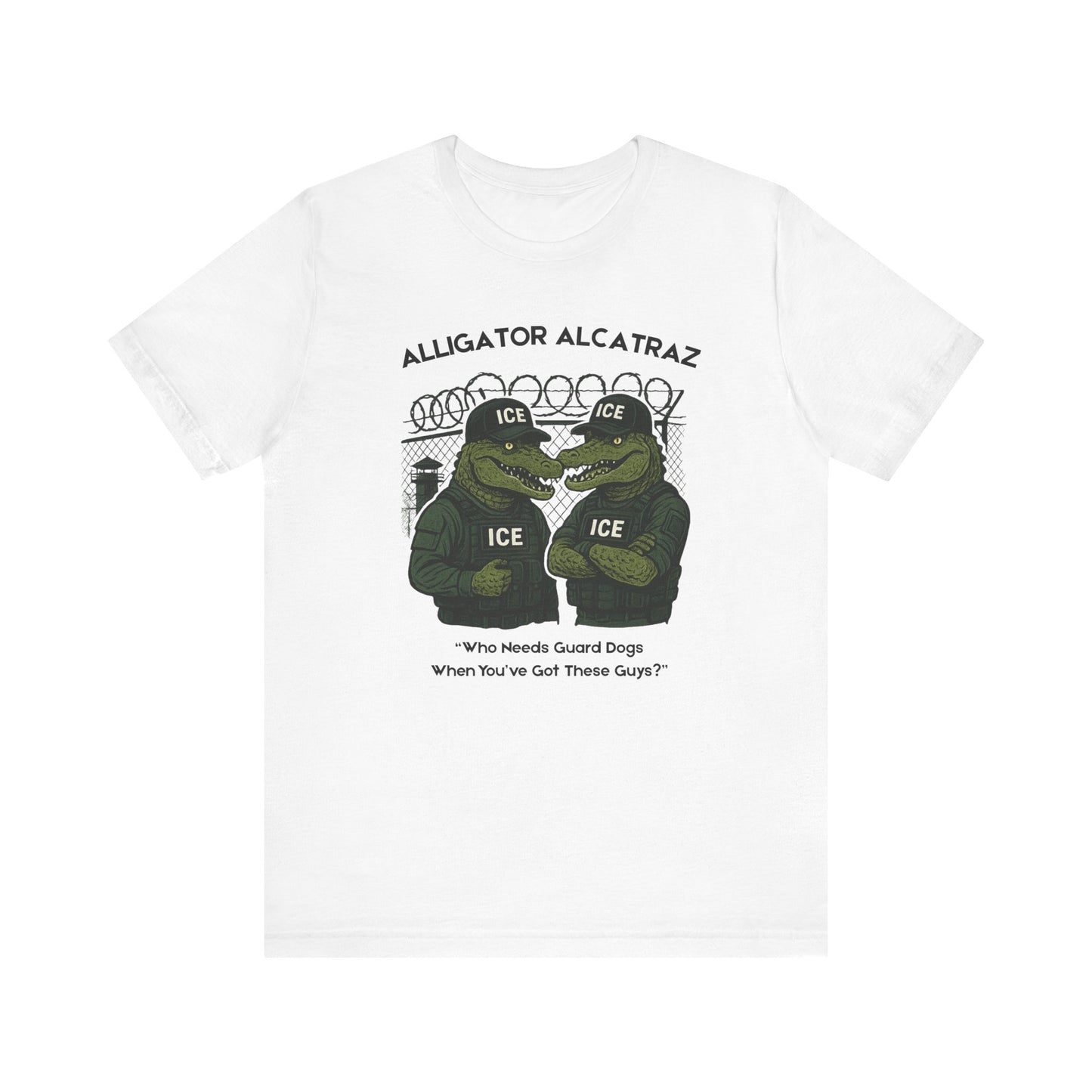 Alligator Alcatraz Unisex Tee, Funny Graphic Shirt