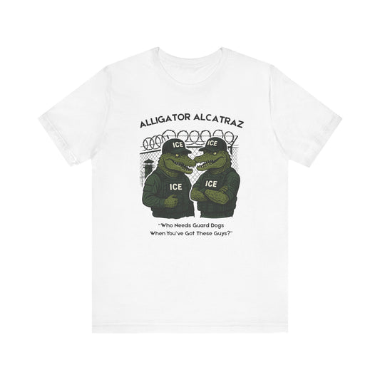 Alligator Alcatraz Unisex Tee, Funny Graphic Shirt
