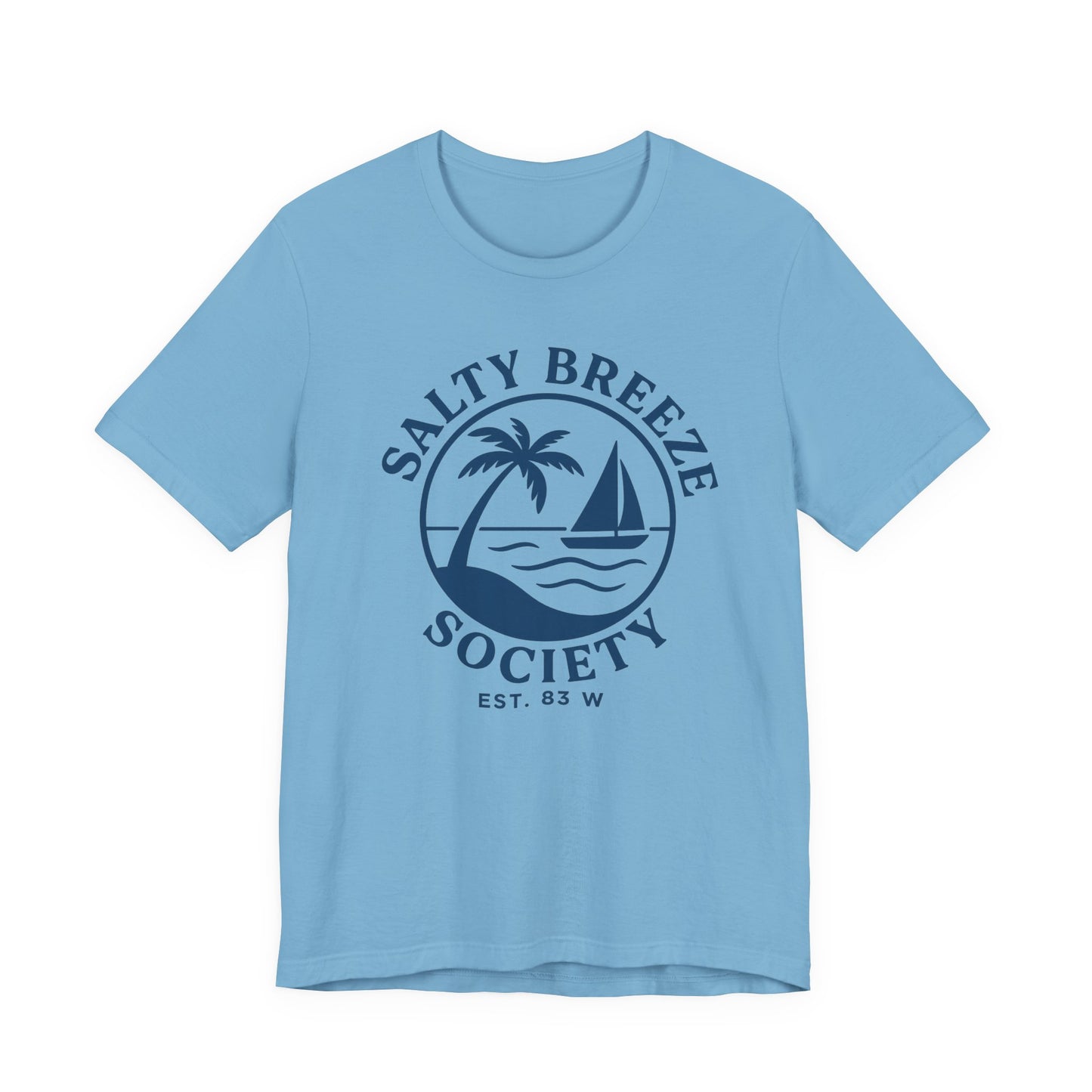 Salty Breeze Society Unisex Tee - Relaxed Coastal Vibe T-Shirt for Beach Lovers
