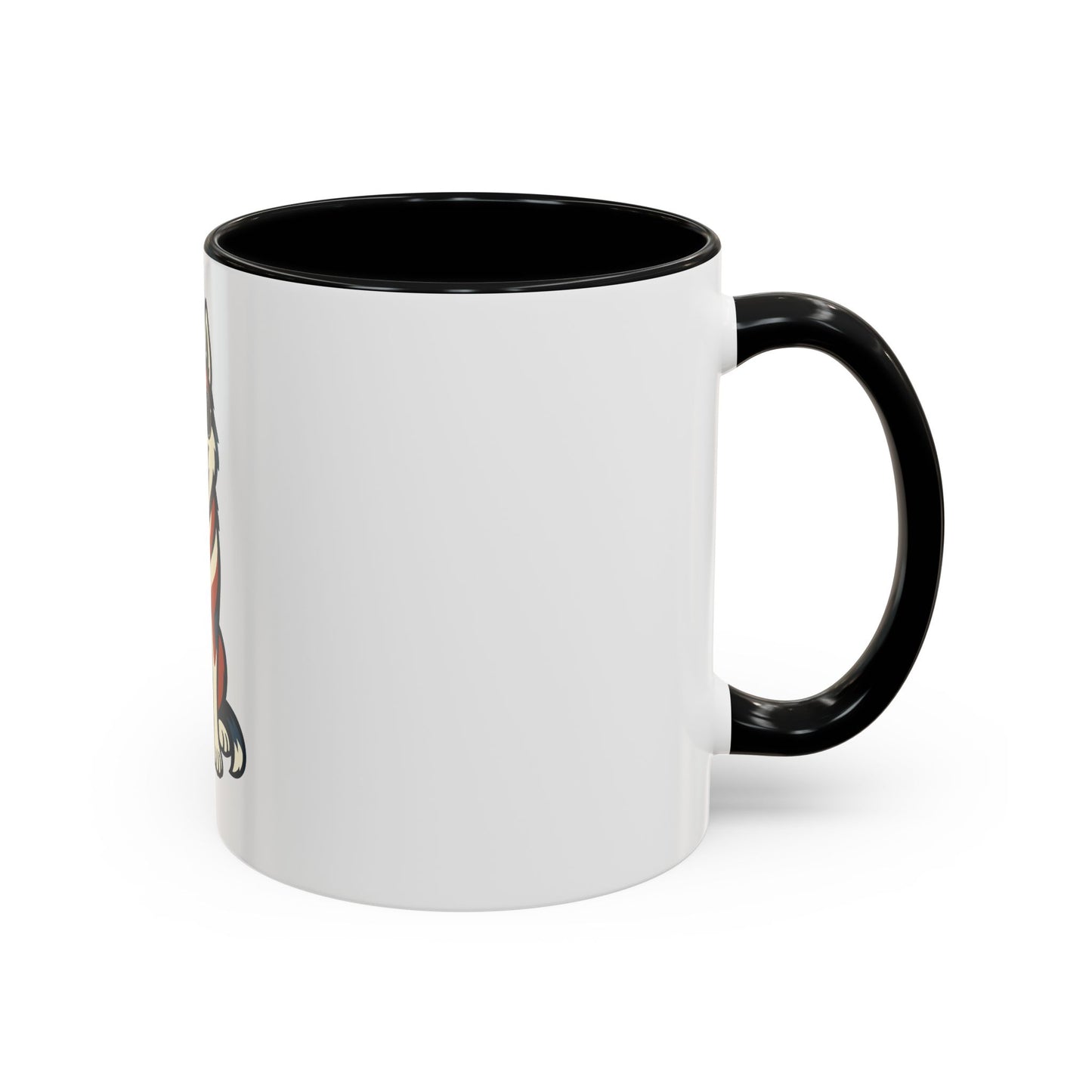 Patriotic Siberian Husky Dog Coffee Mug, Unique Pet Lover Gift