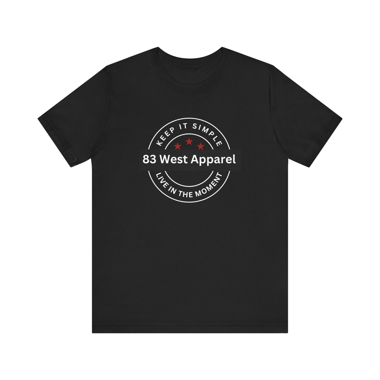 83 West Apparel Keep It Simple Unisex Jersey Tee – Live in the Moment