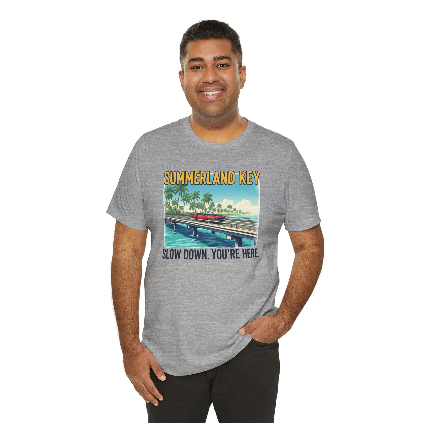 FLORIDA KEYS COLLECTION Summerland Key Relaxation Tee | Unisex Jersey Shirt for Beach Lovers, Vacation Vibe