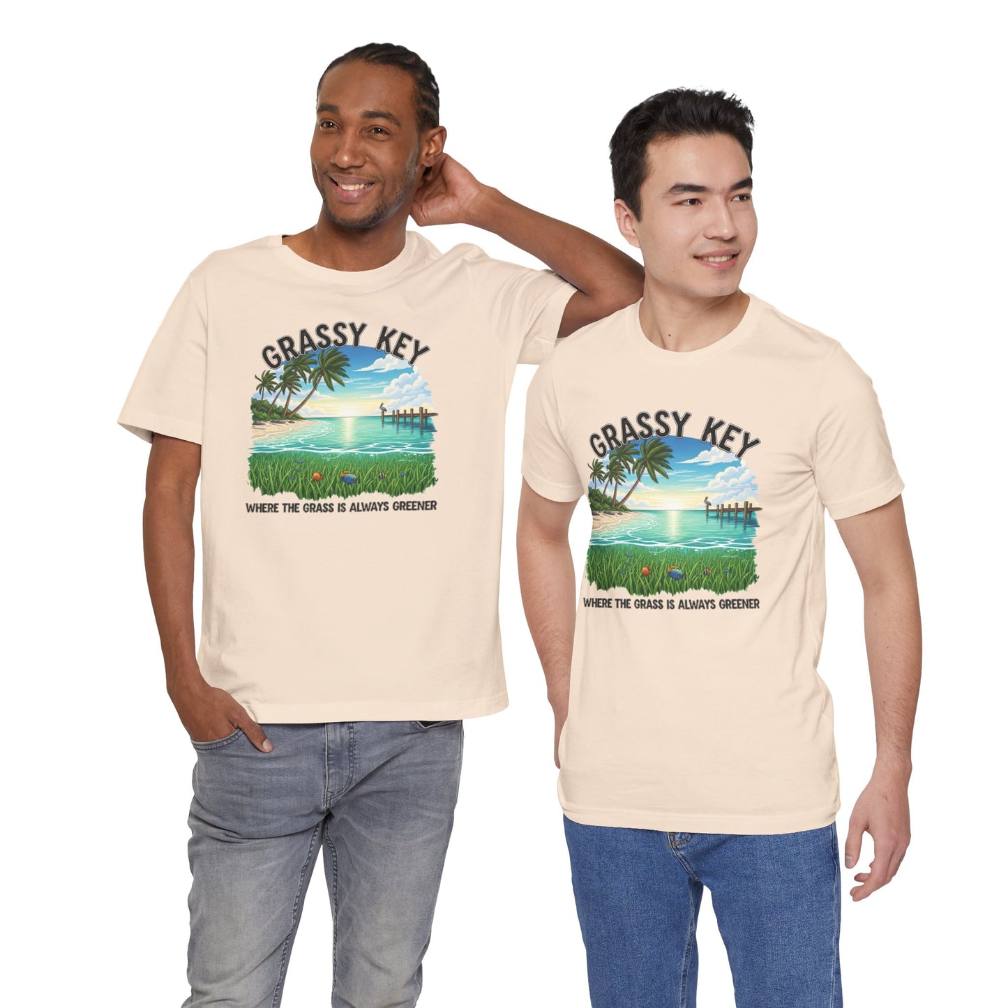 FLORIDA KEYS COLLECTION Grassy Key Shirt, Casual Summer T-Shirt