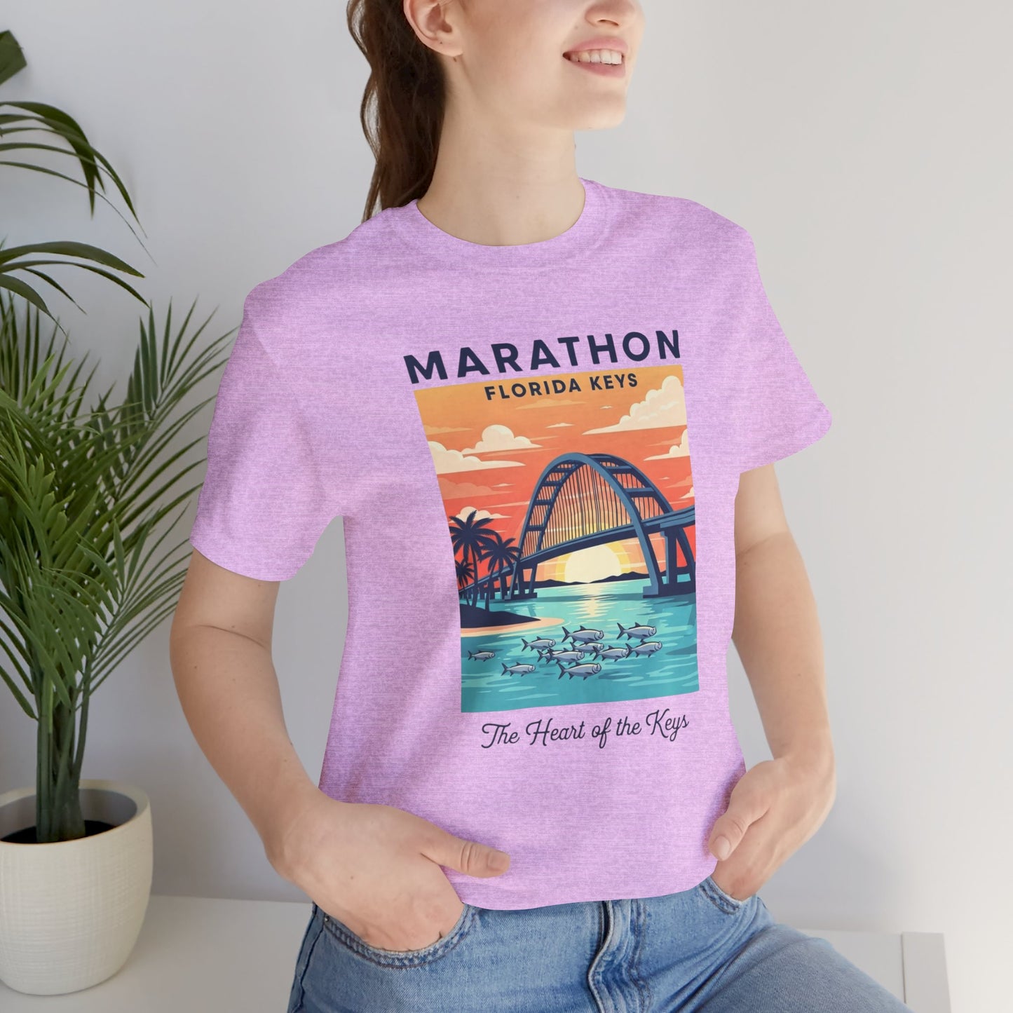 FLORIDA KEYS COLLECTION Florida Keys Marathon Tee, Vintage Beach Shirt, Summer Travel Tee, Vacation Gift, Unisex Graphic T-Shirt