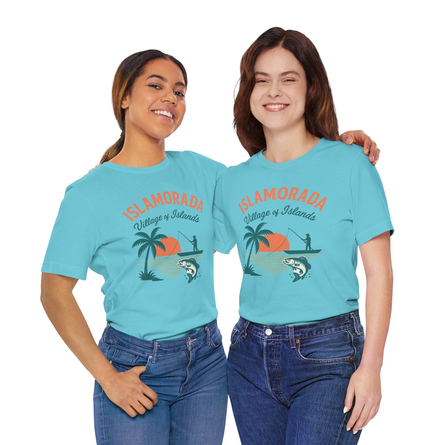 FLORIDA KEYS COLLECTION Islamorada Sunset Fishing Tee, Relaxed Beachwear, Gift for Fishermen, Casual Summer Shirt