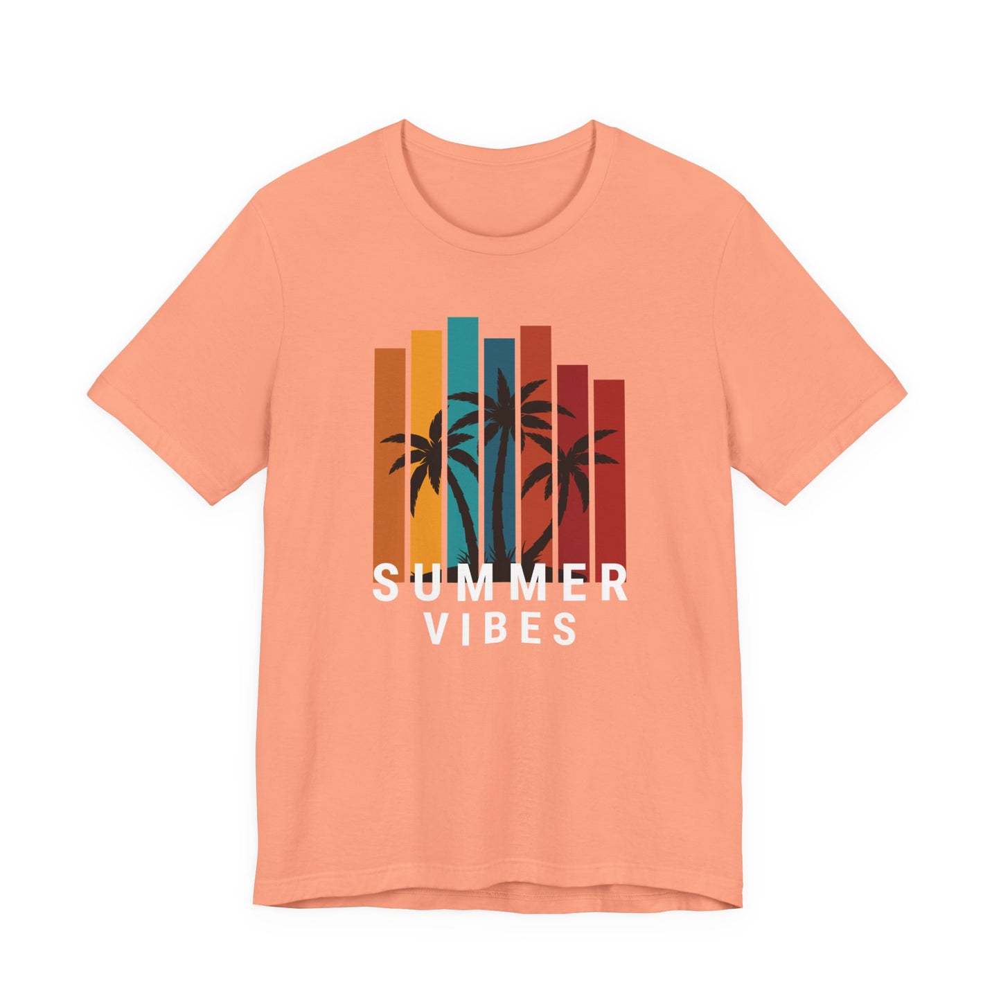 Summer Vibes Unisex Jersey Tee with Palm Design