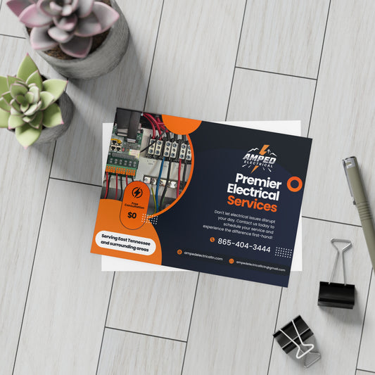 AMPED ELECTRICAL Postcard Bundle Set, Perfect for Business Promotions