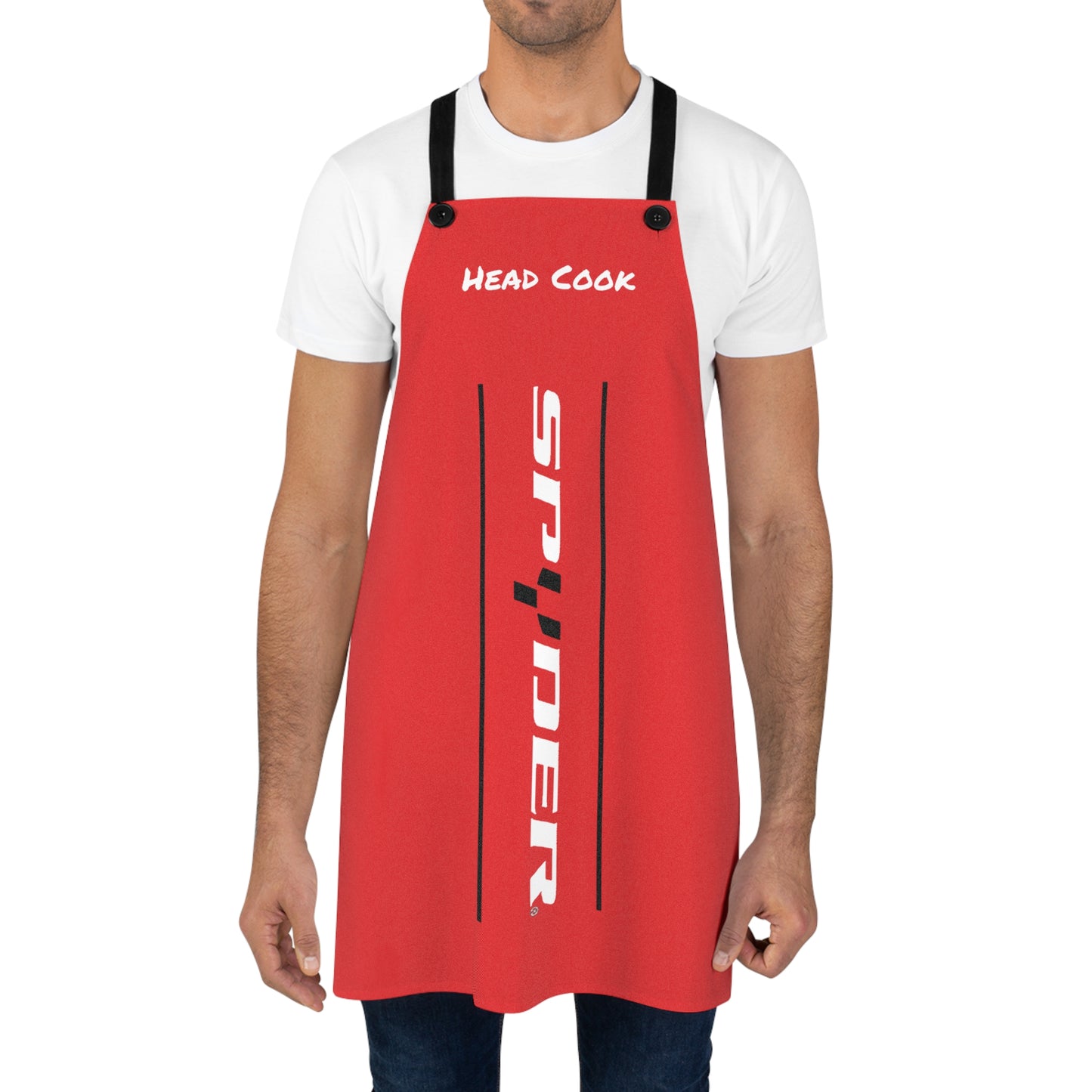 SPYDER VERTICAL HEAD COOK RED Apron