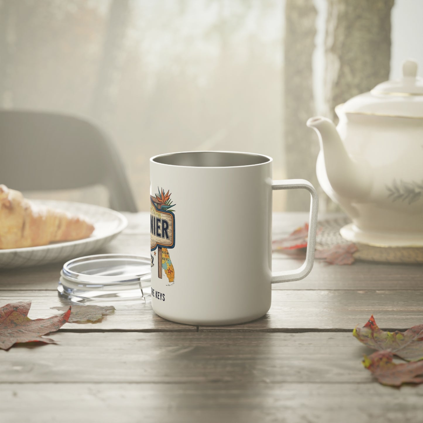 Tavernier Insulated Coffee Mug, Tropical Travel Mug, Beach Lover Gift, Fishing Enthusiast Cup, Adventure Drinkware, Summer Vibes