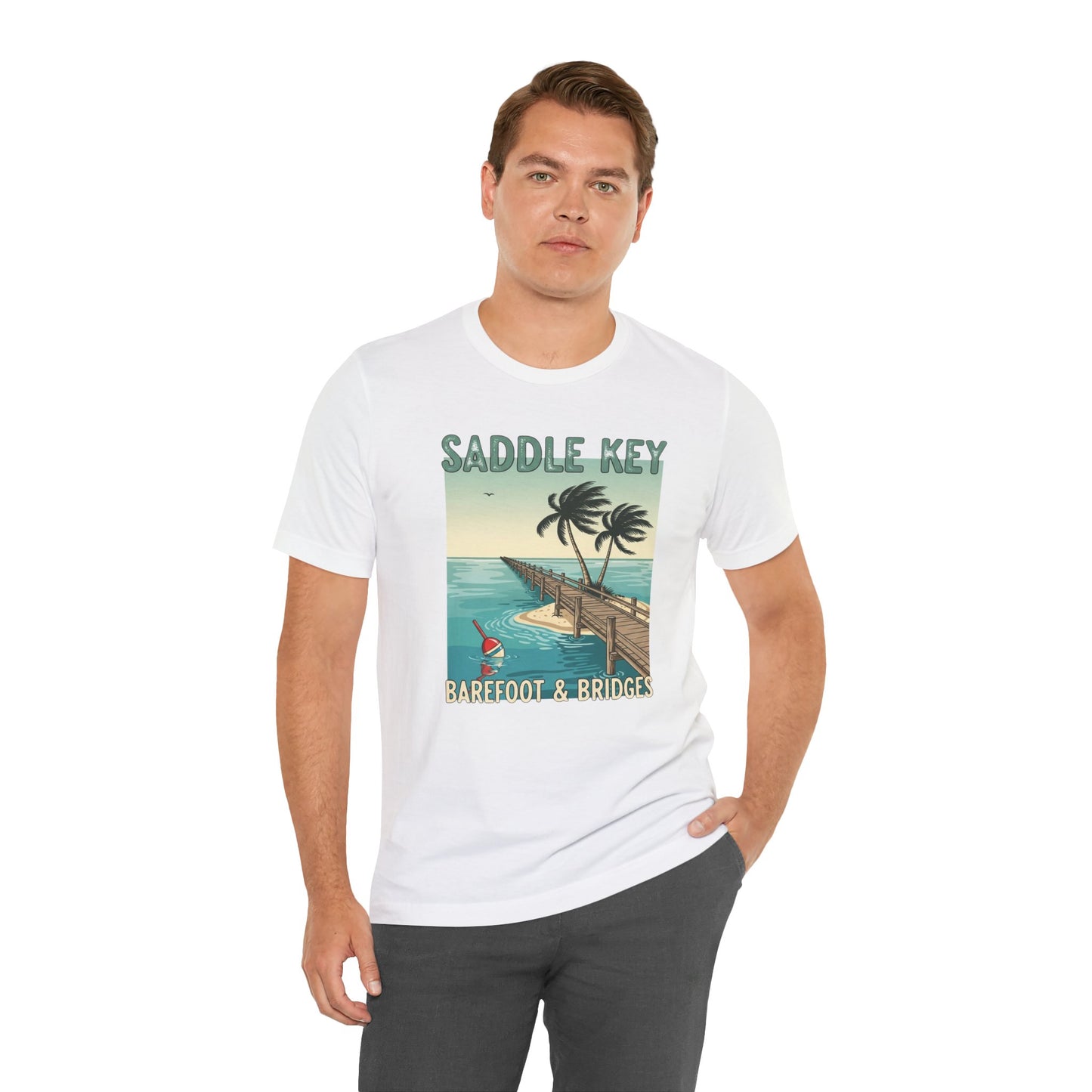 FLORIDA KEYS COLLECTION Retro Saddle Key Tee - Unisex Short Sleeve Shirt