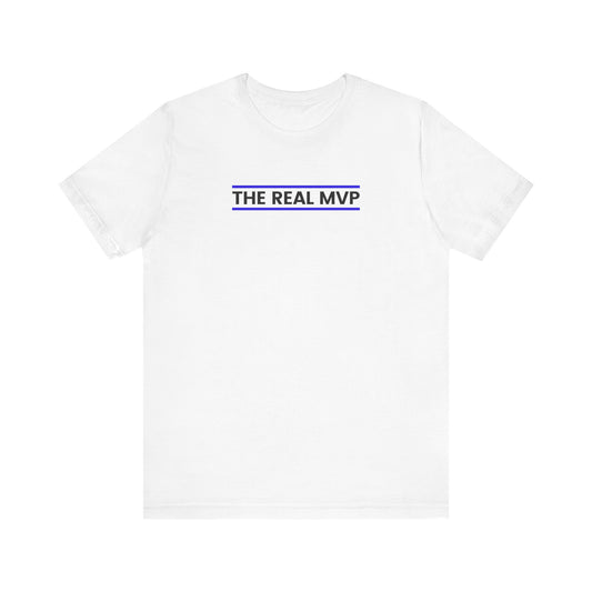 Unisex Jersey Tee - 'The Real MVP' Essential T-Shirt for Sports Lovers